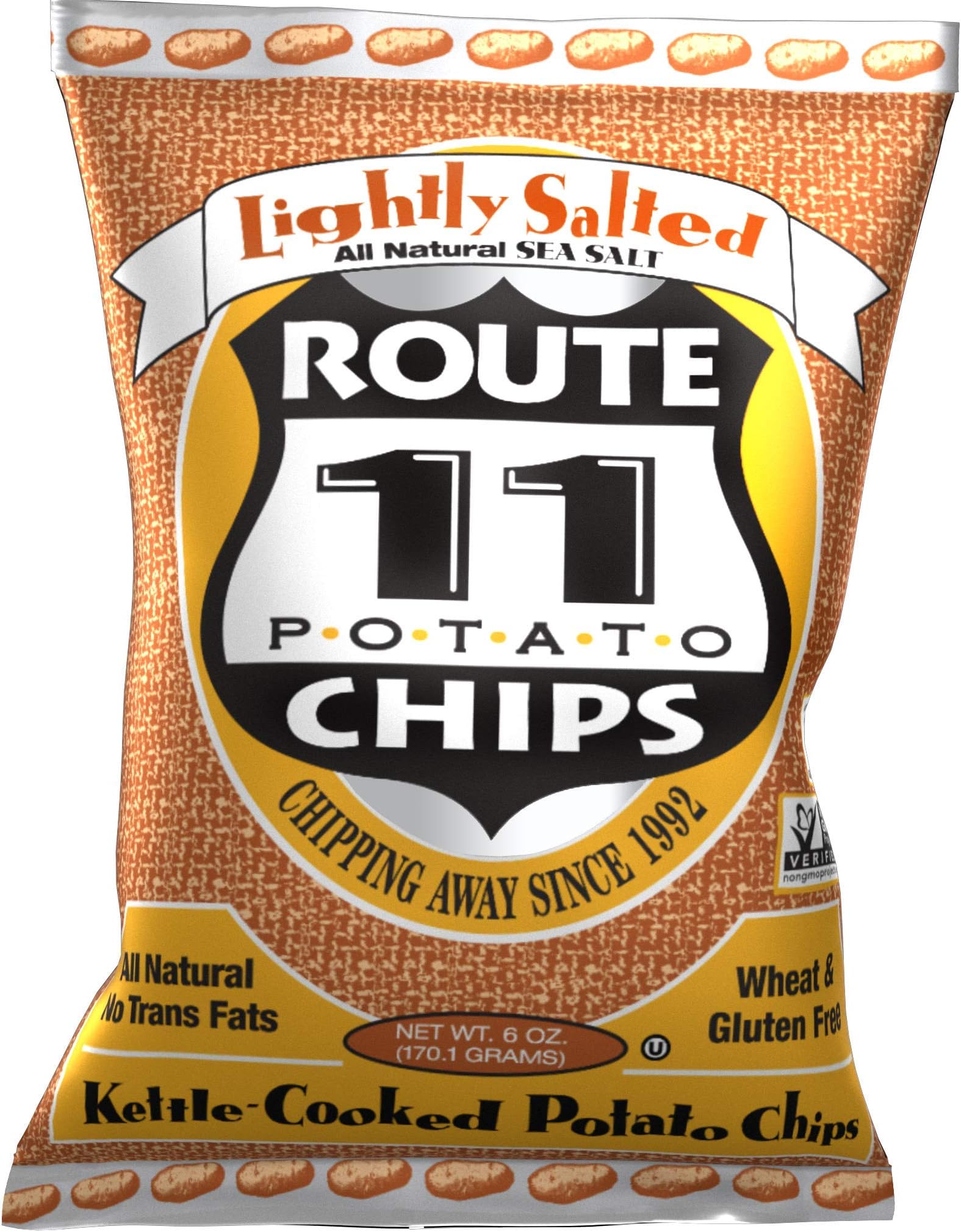 Route 11 Potato Chips : Lightly Salted (4 bags (6 oz each))