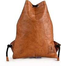 Berliner Bags Premium Turnbeutel Gym Bag aus Leder, Sportrucksack mit Kordelzug für Damen und Herren