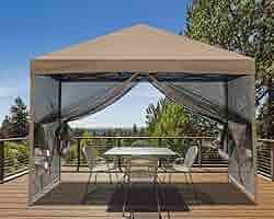 マスターキャノピー ワンタッチタープテント （3M,カーキ） Amazon | マスターキャノピー（MASTERCANOPY）傾斜脚ワンタッチ