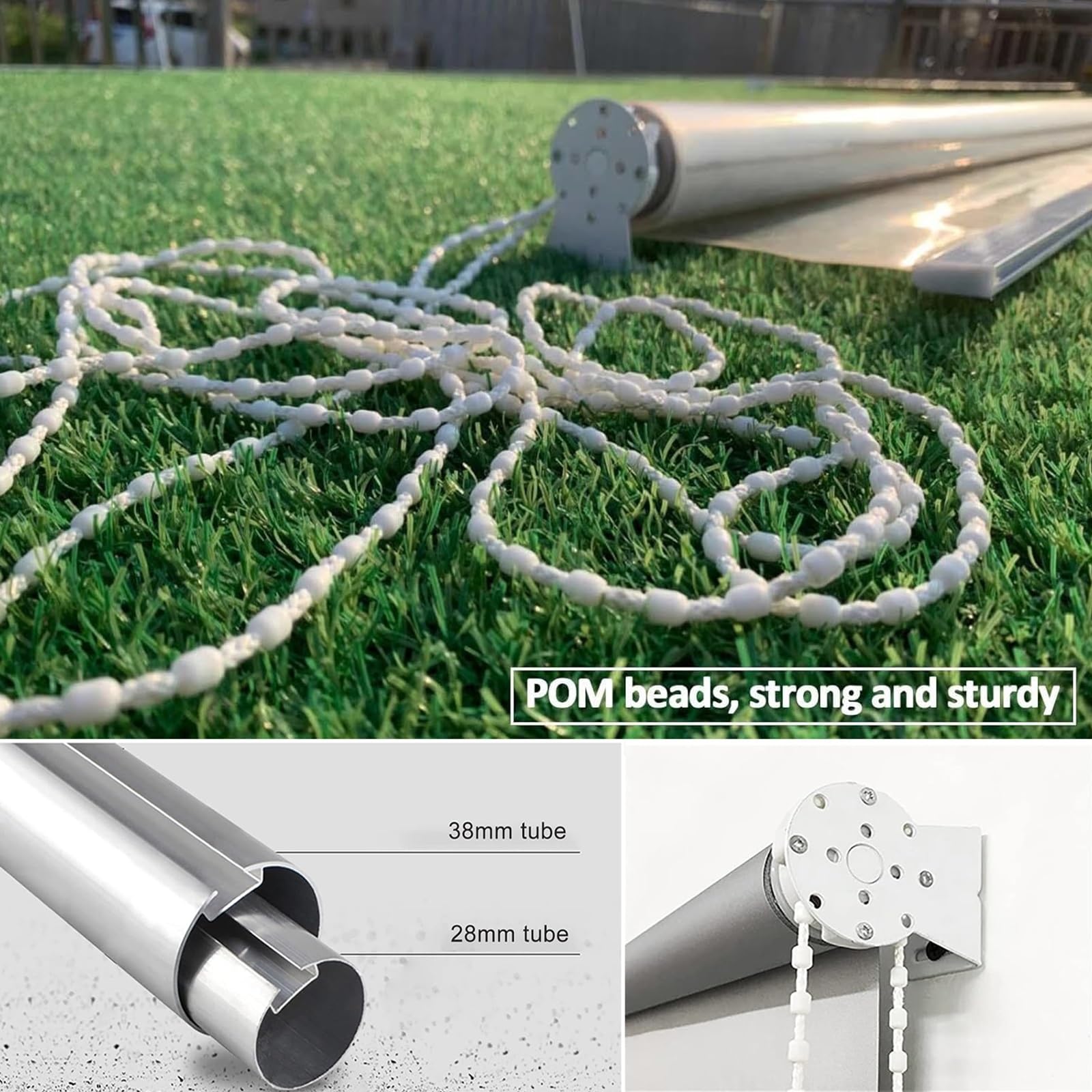 Tende antivento per esterni per patio, resistenti, trasparenti, impermeabili, in plastica, per veranda, gazebo, ponte, 130 x 250 cm (larghezza x altezza)
