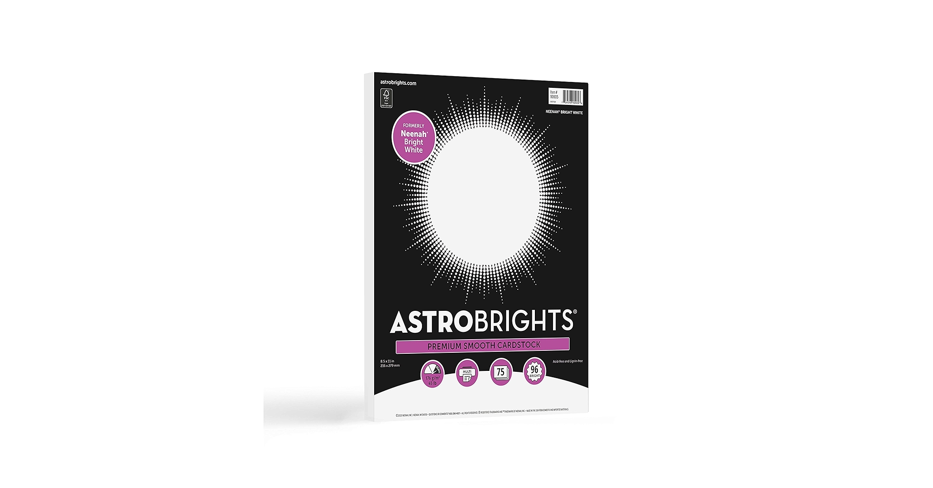 Amazon.com: Astrobrights/Neenah Bright White Cardstock, 8.5