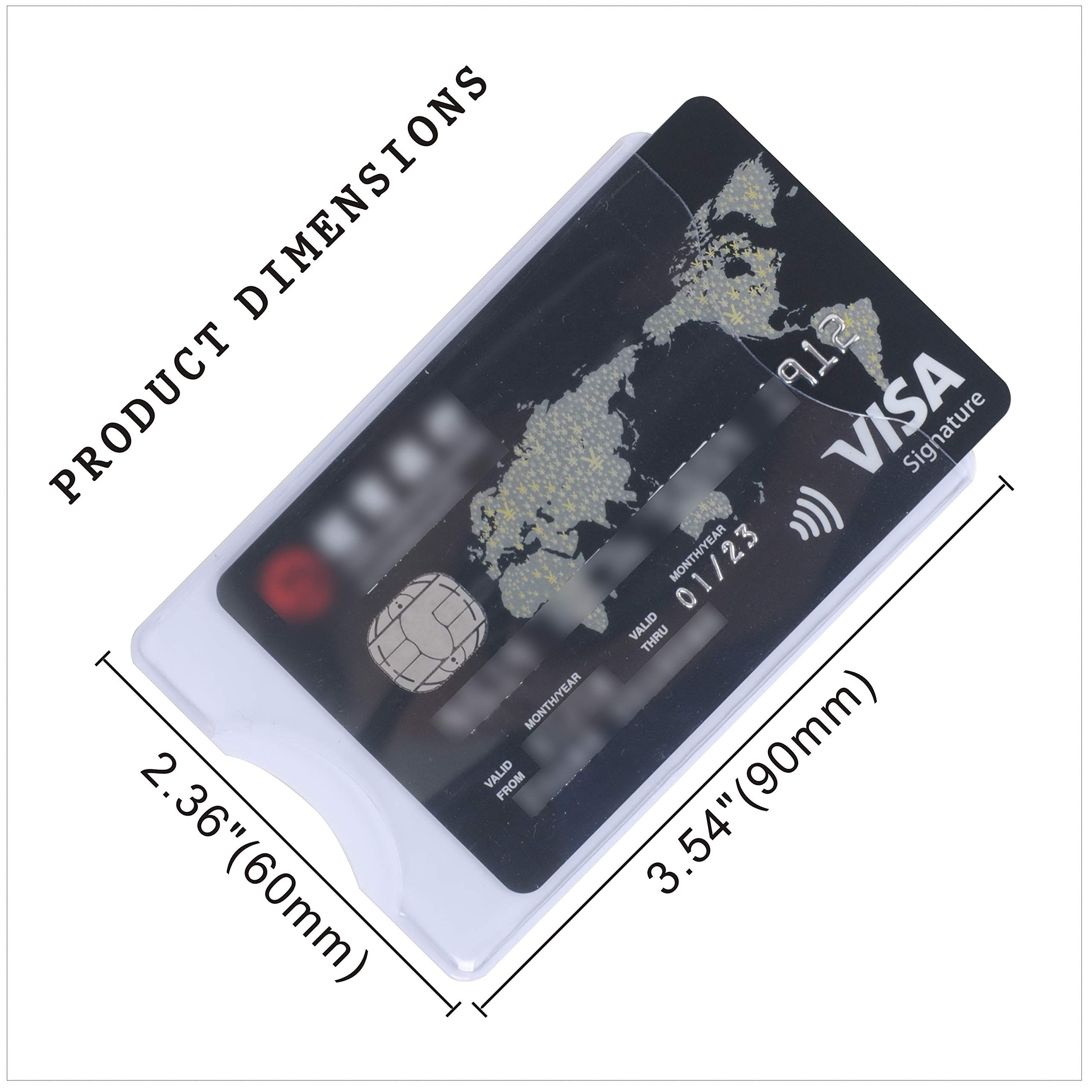 12 étuis Transparents Pour Cartes - Protection Anti-rayures Et Poussière - Pour CB, Identité, Permis, Badges
