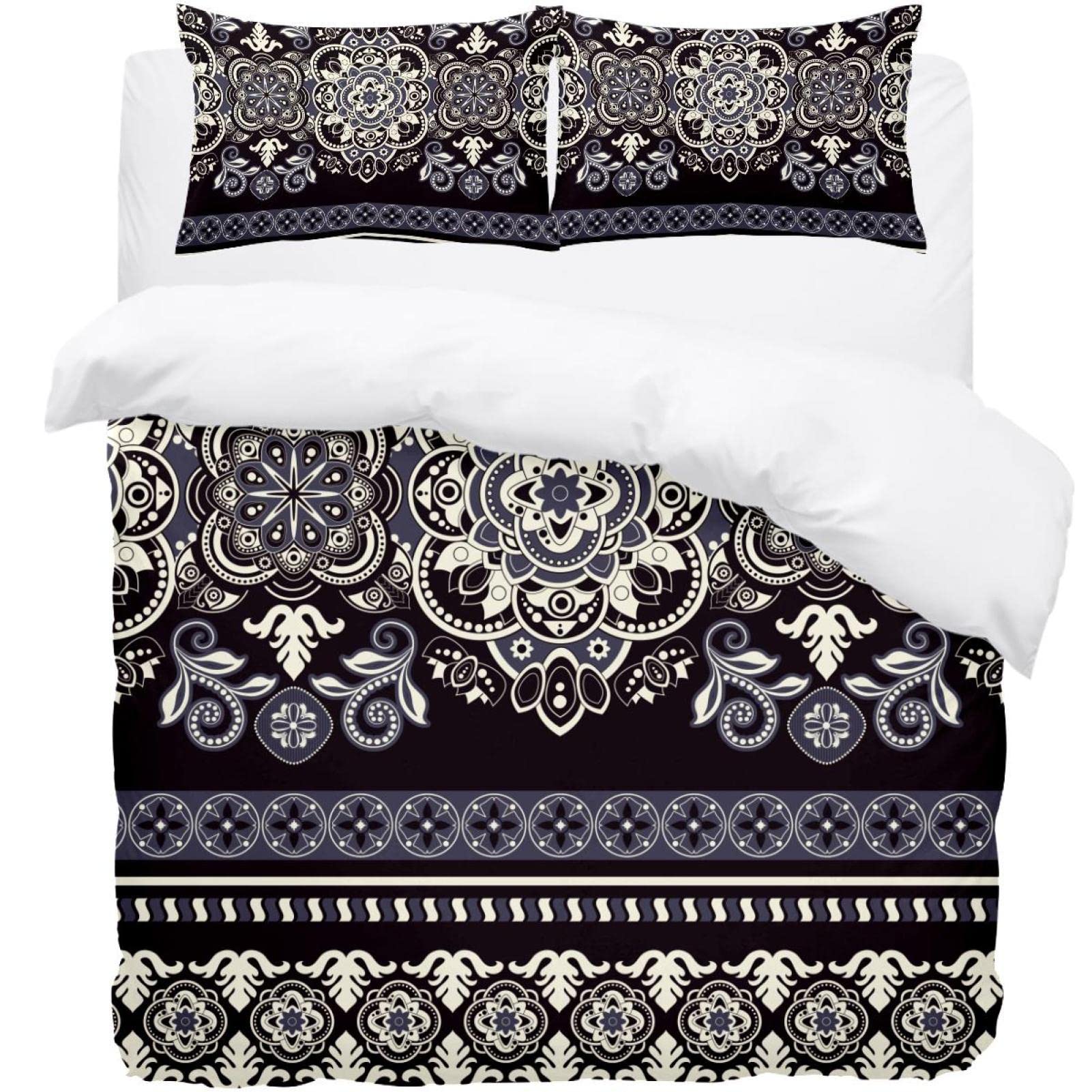 Housse de couette infroissable style bohème pour en finir avec le lit froissé