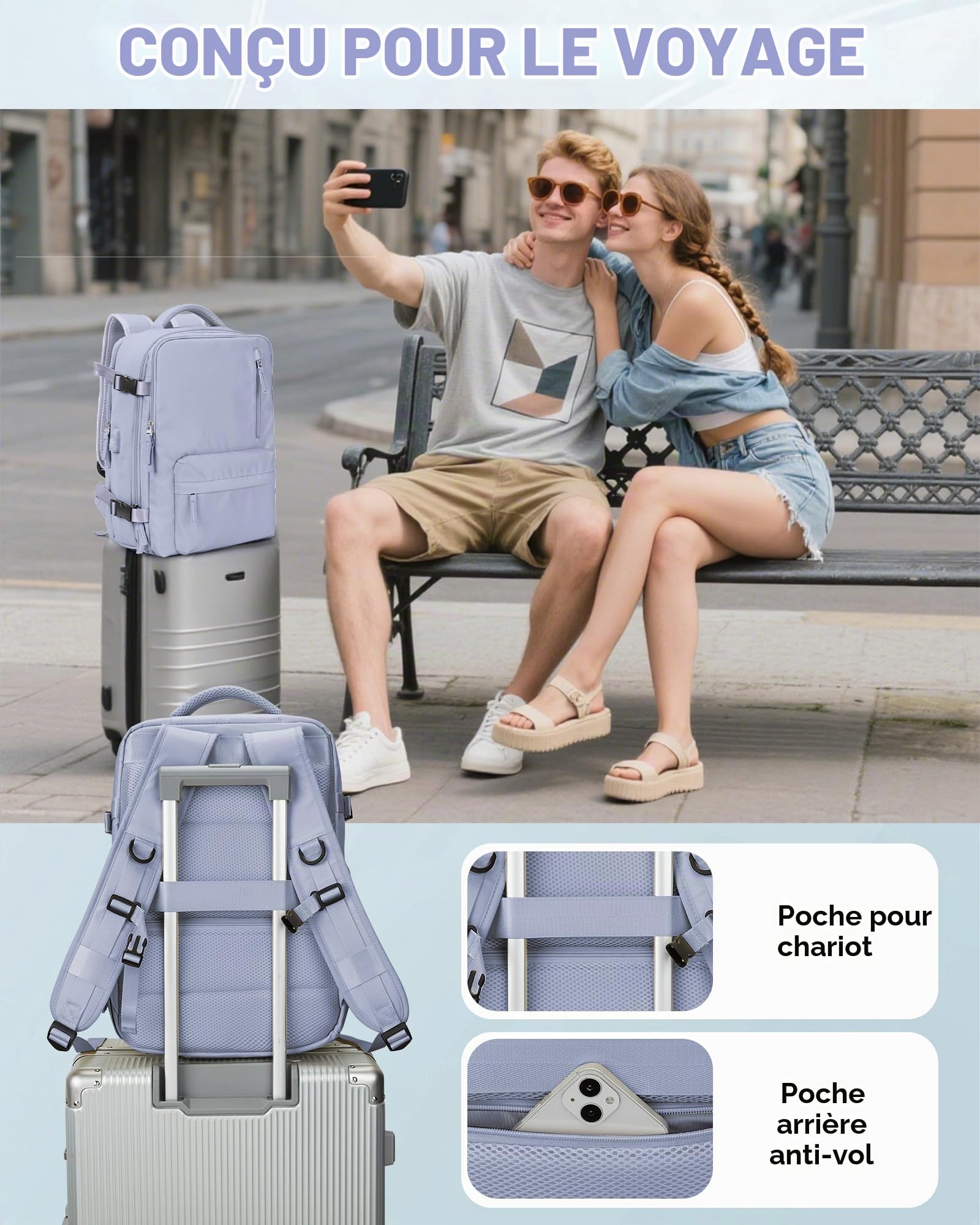 SZLX Sac à Dos Sous Vide Bagage à Main Pour Femmes, Sac à Dos Airbag Avec Système De Vide Pour Le Voyage, Ryanair Travel Ruscksack Taille Cabine Avec Pompe étanche Valise Sous Vide Pour Homme