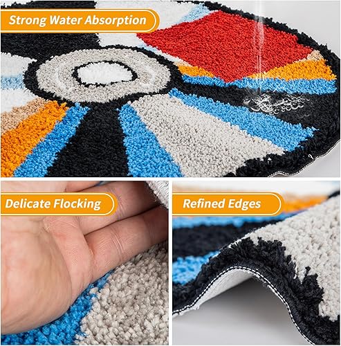 Miniatura 6 de Alfombra de CD de 24 pulgadas, alfombra de baño antideslizante Hypebeast de 24 pulgadas, alfombra de registro y alfombra estética para decoración de