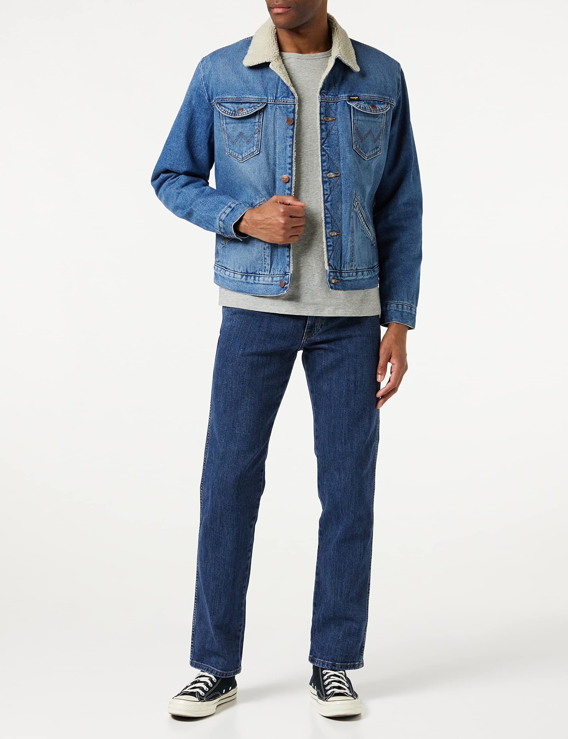 Wrangler kurtka jeansowa Mężczyźni Icons Sherpa Jacket