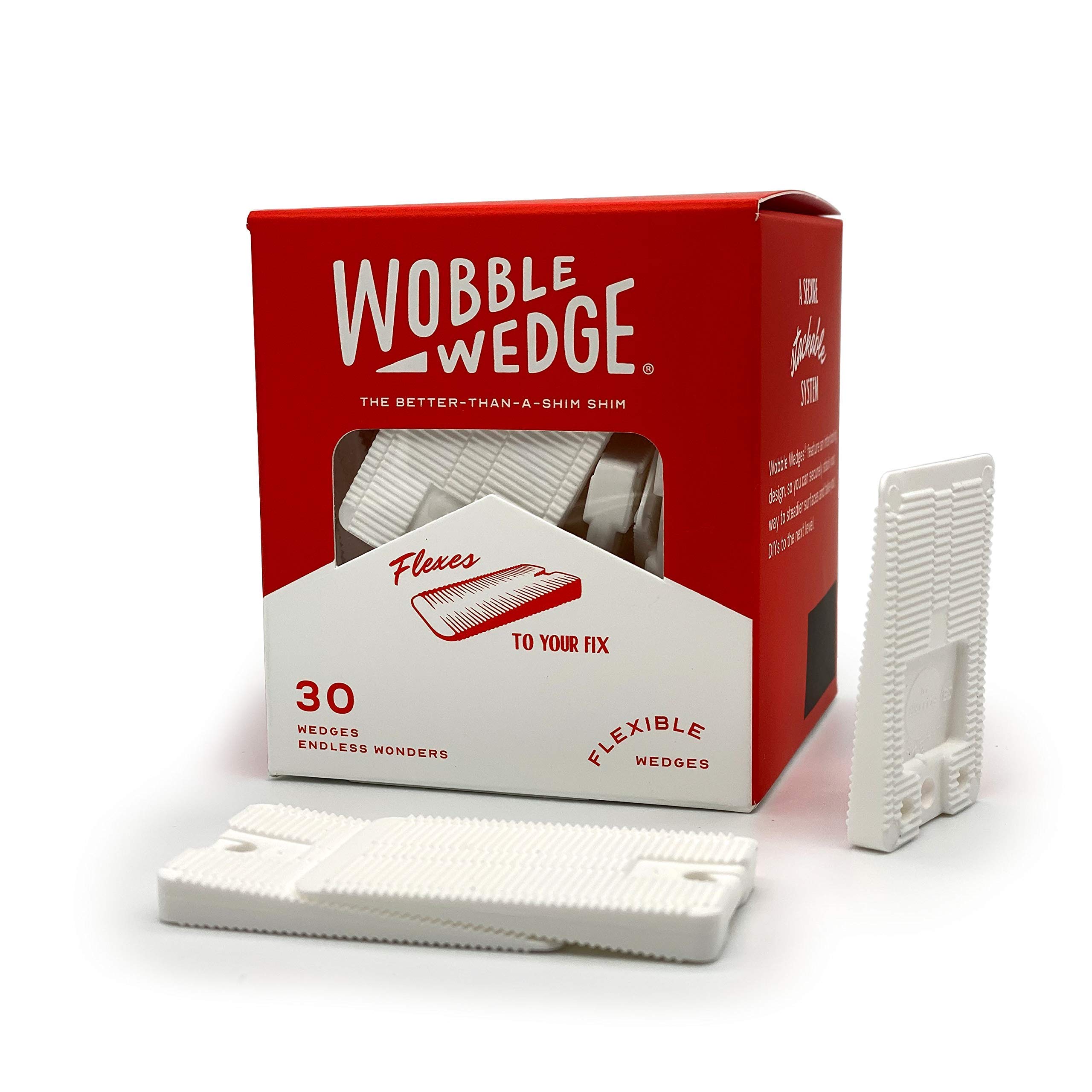 WOBBLE WEDGES Focus 12 7030, Soft, White, 30 Pack-302161