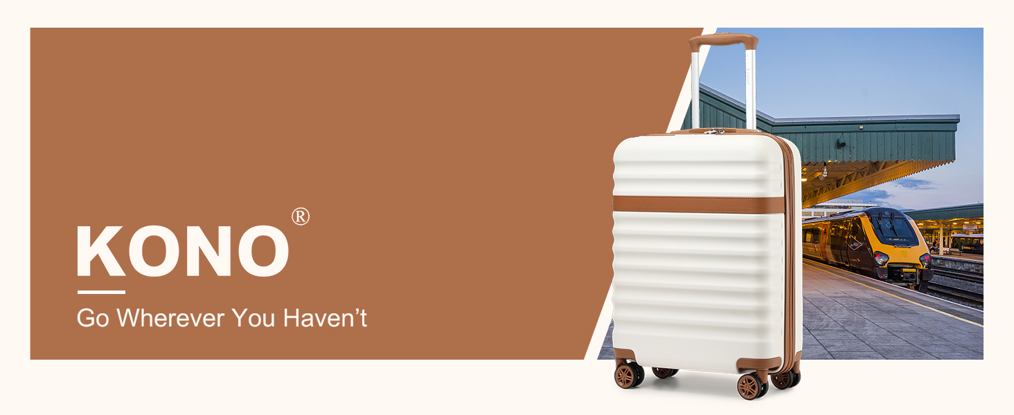 Amazon.com | Kono Airline Approved Carry On Luggage, 22x14x9