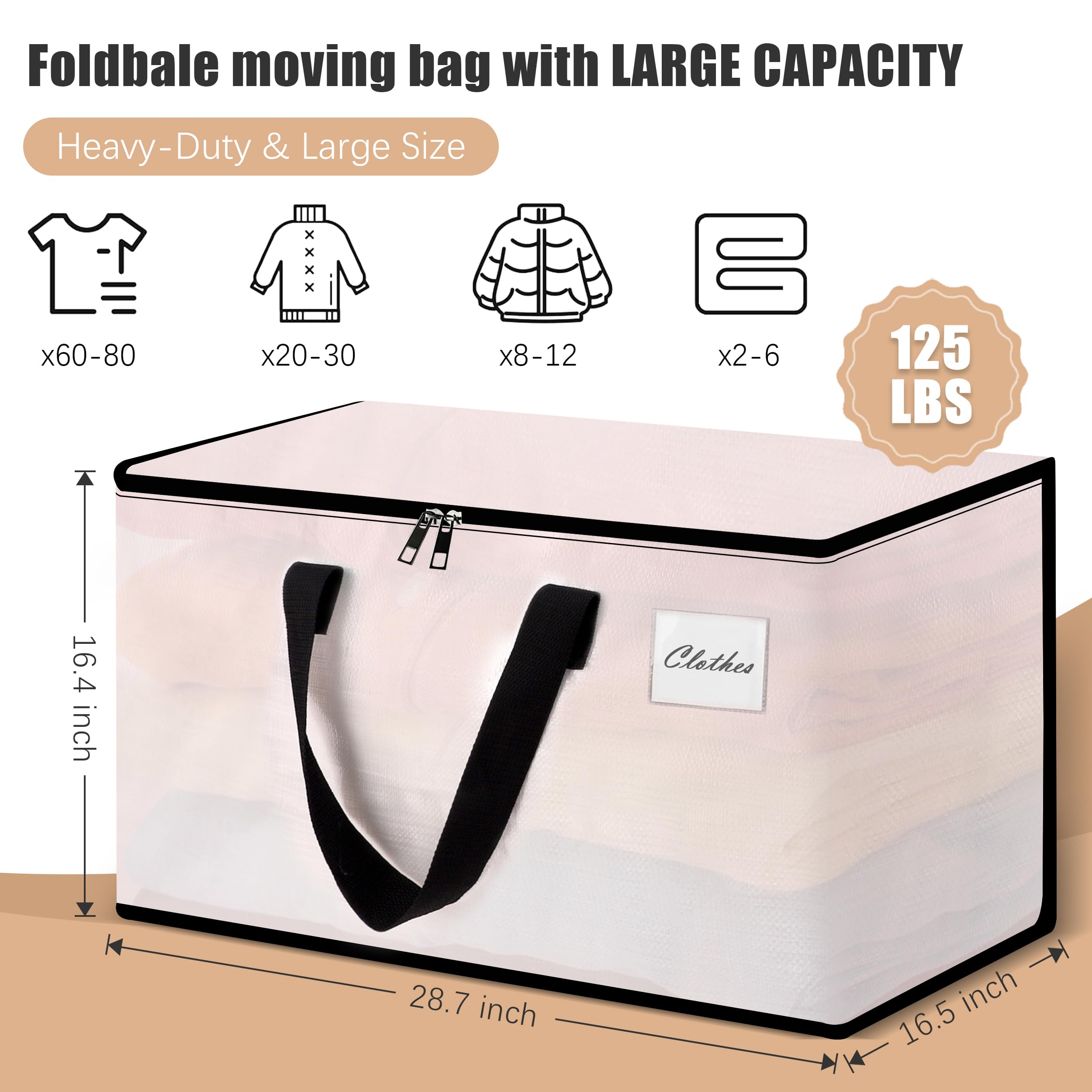 Amazon.com: NATURELUX Heavy Duty Moving Bags - Extra Large Packing