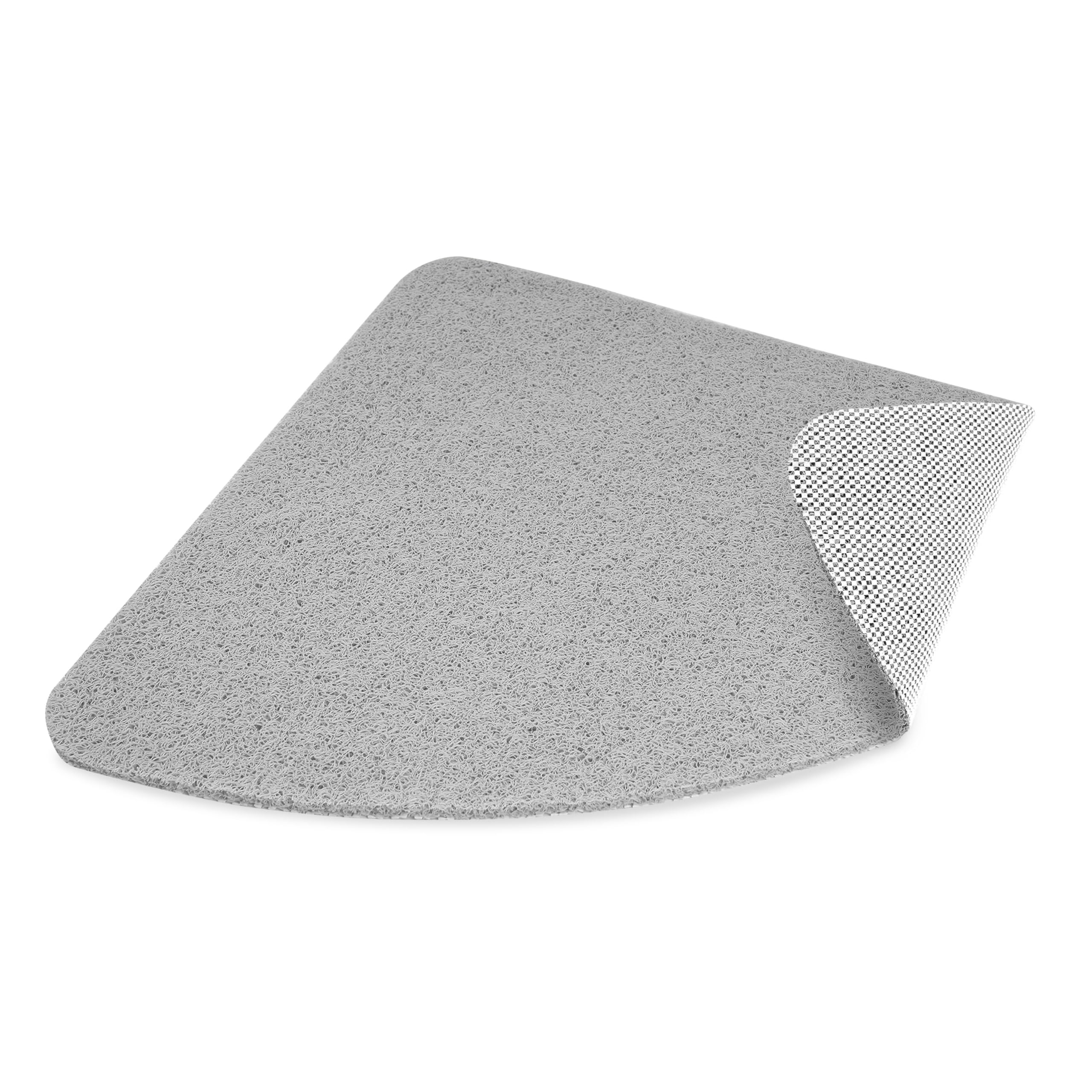 Dikots Tappetino doccia angolare antiscivolo anti muffa 60 x 60 cm - Beige stile luffa PVC antiscivolo Curvo Tappetino doccia per doccia interna - Lavabile e ad asciugatura rapida antiscivolo