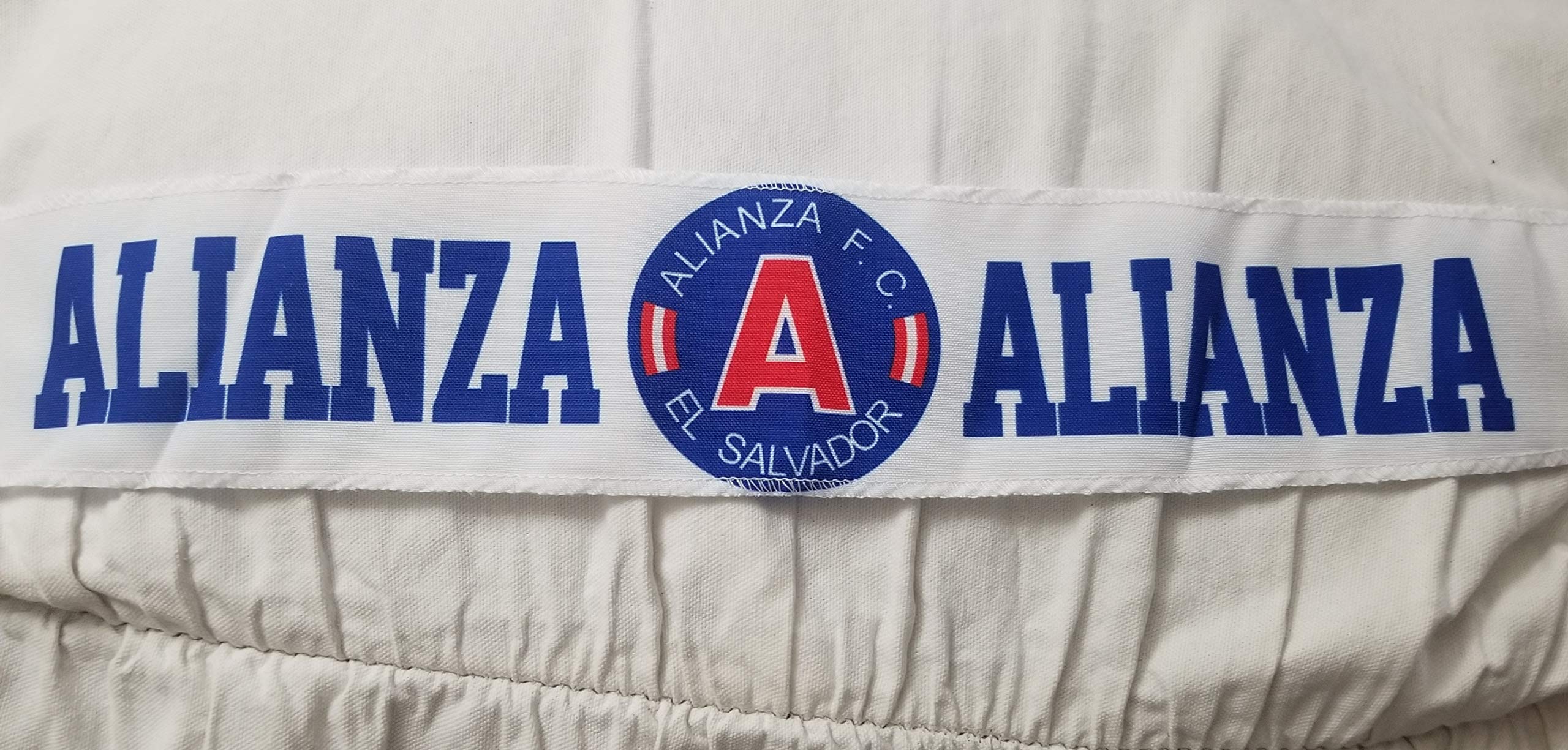 REAS Vincha de Alianza fc - El Salvador Tu Equipo Mimado de la LMF con Medidas 29 in de Largo y 3 in de Alto; VIncha de Tu Equipo Mimado; Vincha del Albo