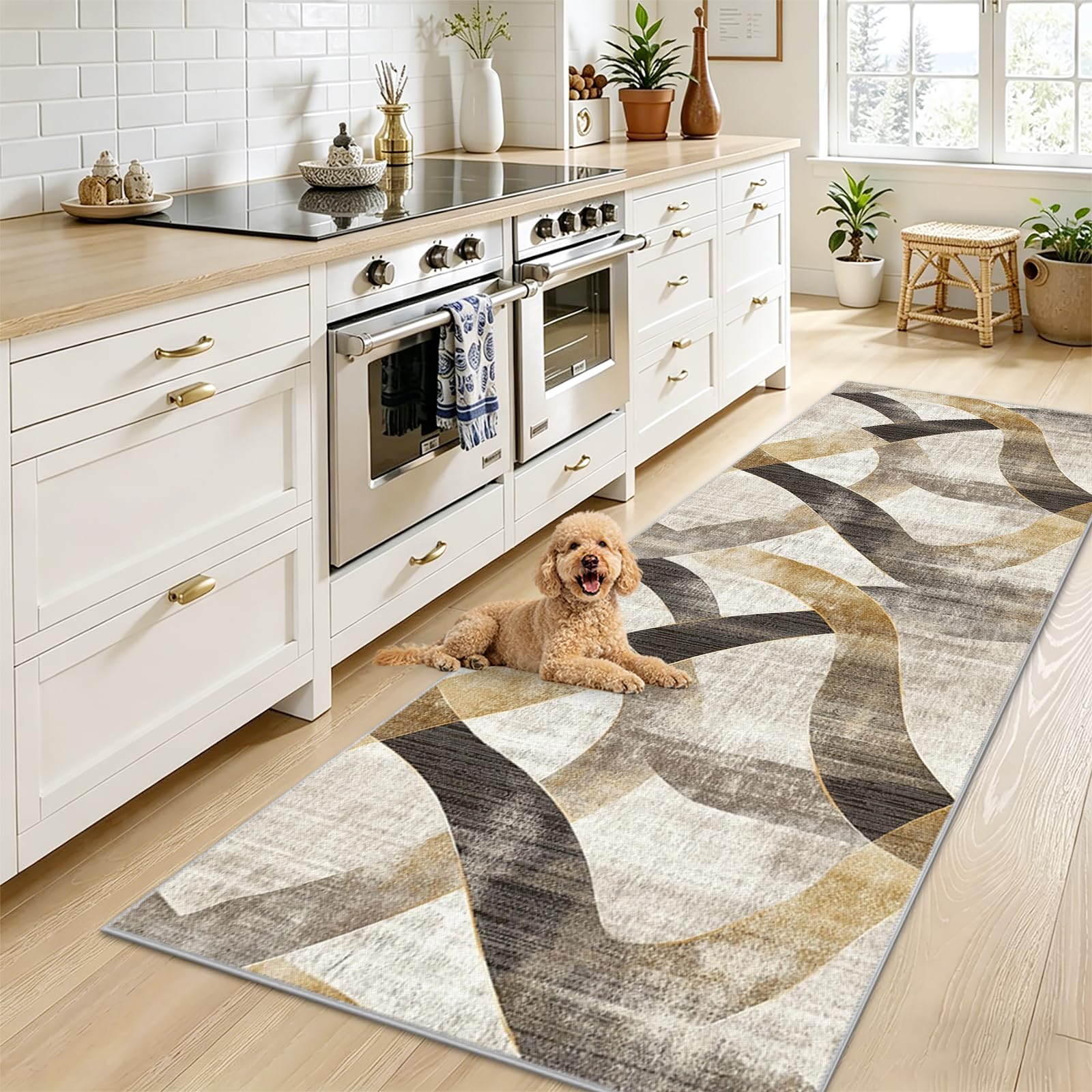 Alfombra cocina antideslizante y superabsorbente lavable de gran tamaño