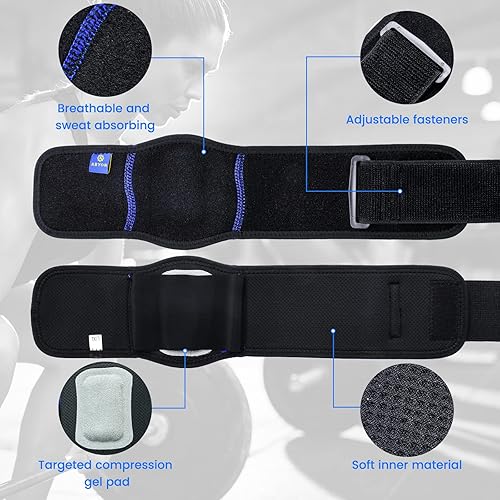 Miniatura 2 de ABYON Paquete de 2 coderas para tendinitis y codo de tenista, coderas de tenis para hombres y mujeres, correa de alivio del dolor en el antebrazo,