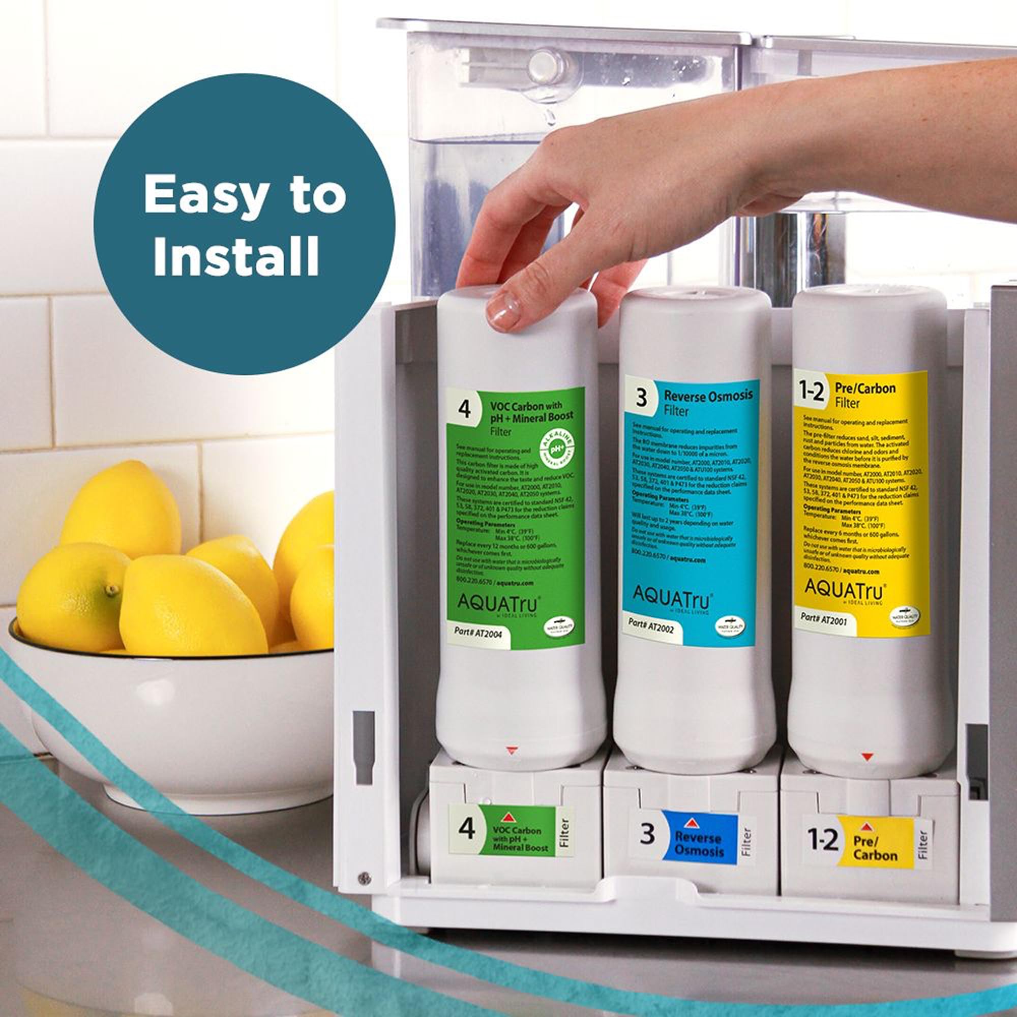 AQUA TRU Stage 3 Reverse Osmosis Replacement Filter - 2-Year