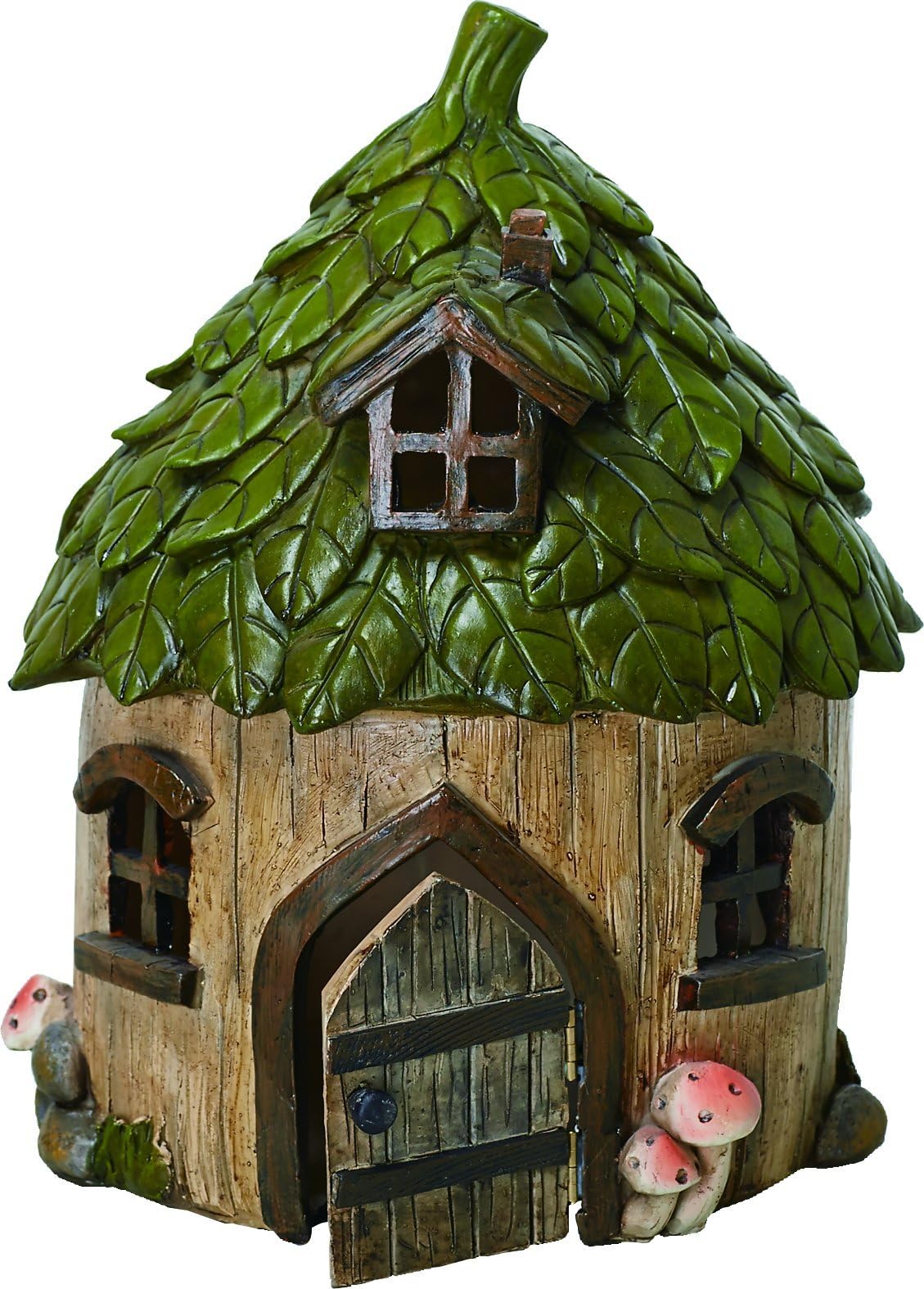 Transpac Resin Leaf Top Fairy House