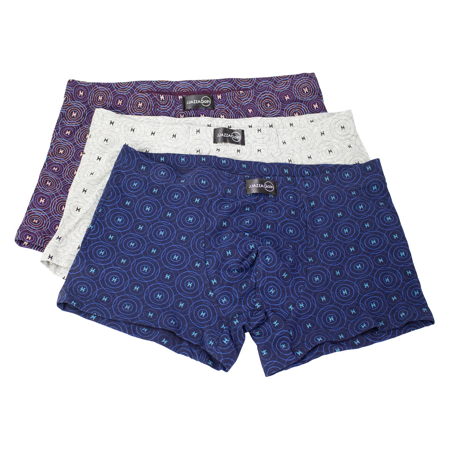 Men's 3 Pack Performance Boxer Briefs，No Ride Up Boxer Briefs Long Leg Underwear，Classic Boxer Briefs.