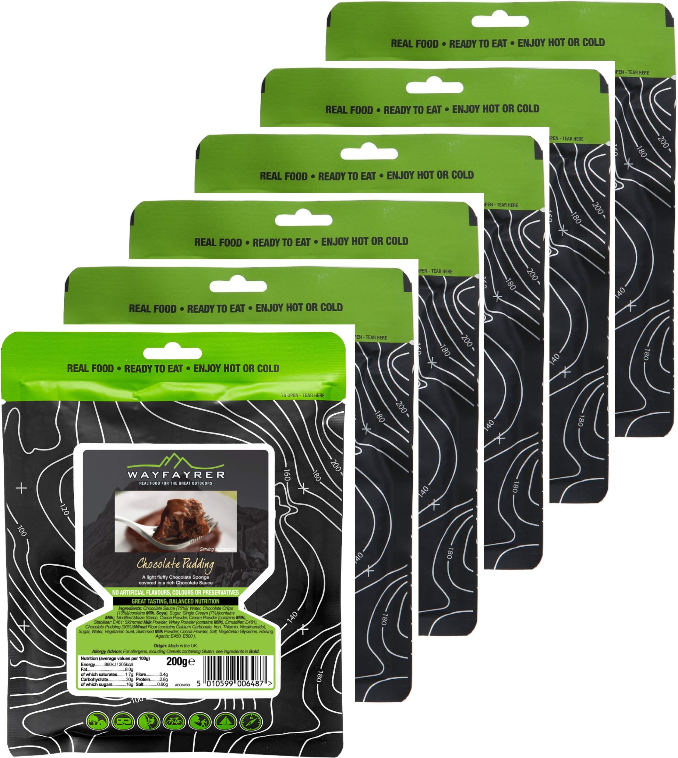 Wayfayrer Ration Packs - 6 Pack - 300g - Wayfarer Meals - Expedition, Hiking, Survival & Camping Food - Emergency Food Rations Long Life for 3 Years - Official DOFE Food - Boil in The Bag Meals