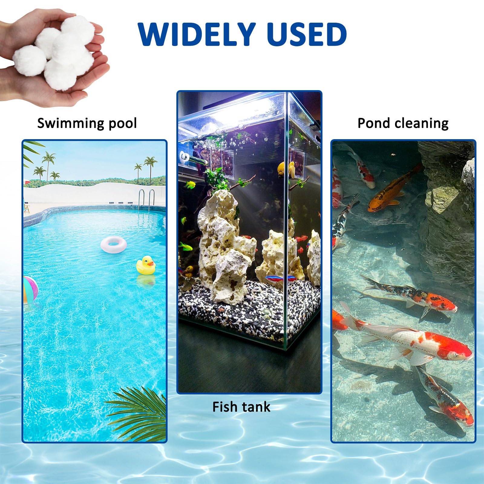 Balles Filtrantes Piscine 1300g - Remplacent 45kg De Sable, Réutilisables En Machine