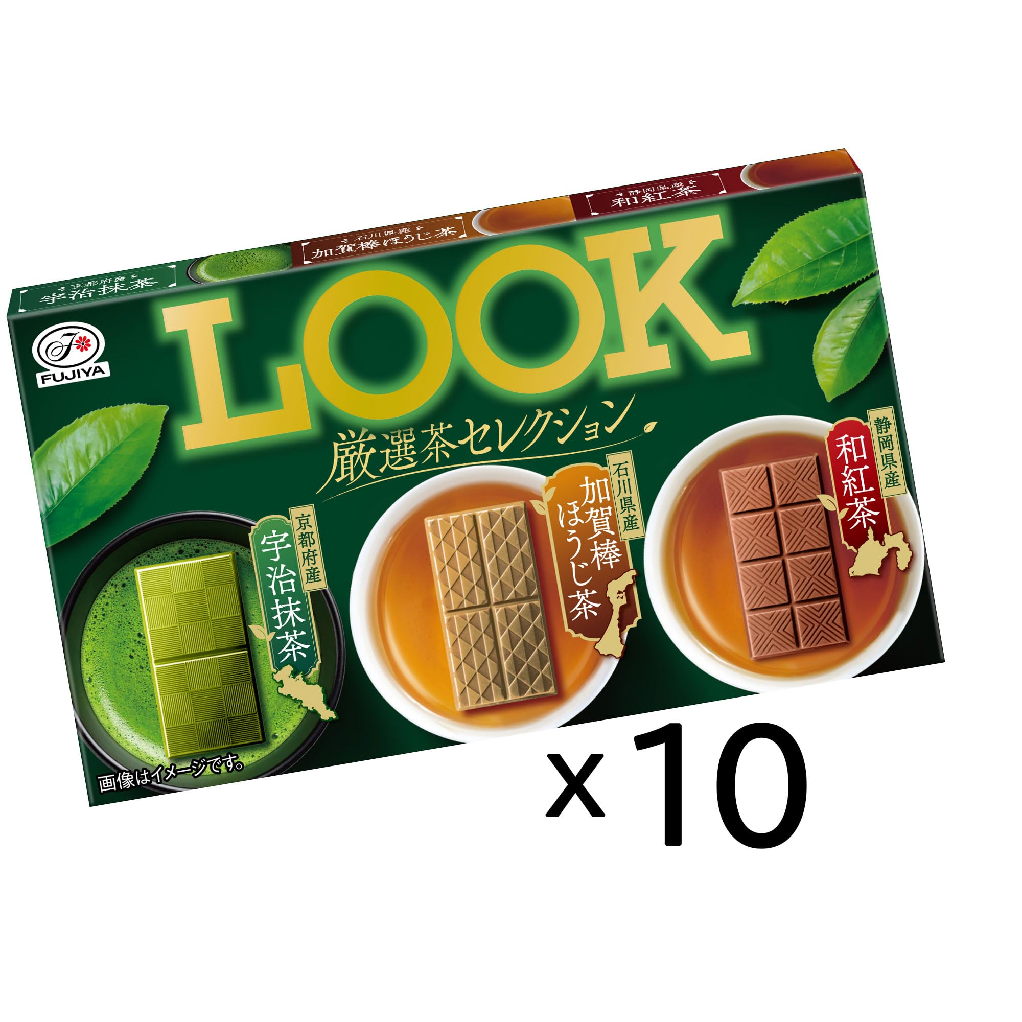 Amazon | 不二家 ルック（厳選茶セレクション） 43g×10個 | 不二家
