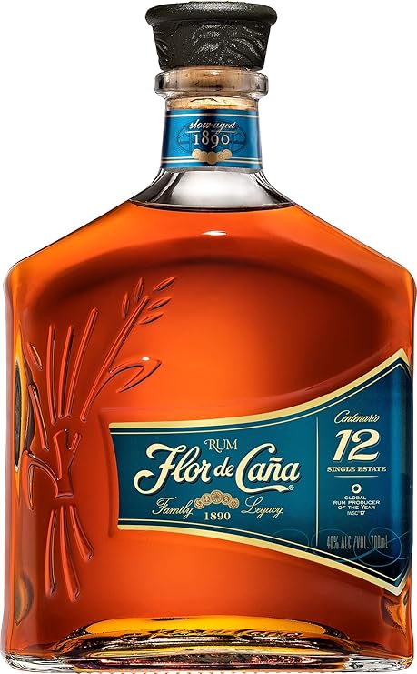 70cl ron Flor de caña 12 años
