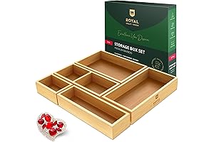 Luxury Bamboo Makeup Drawer Organizer for Optimal Storage