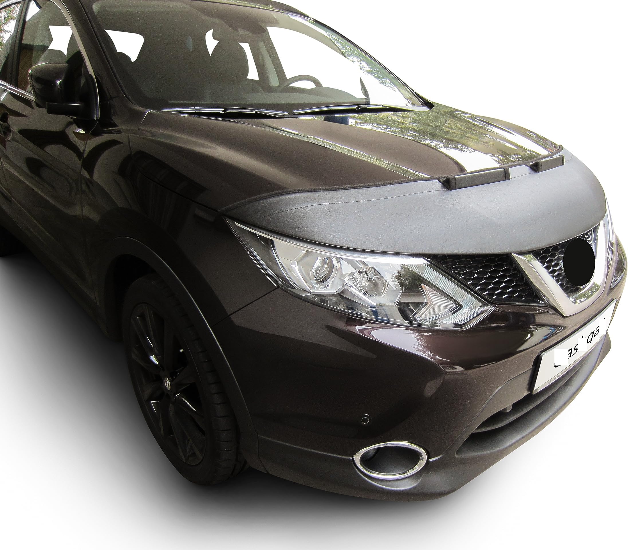 Lebra 2 Piece Front End Cover Black Car Mask Bra Fits