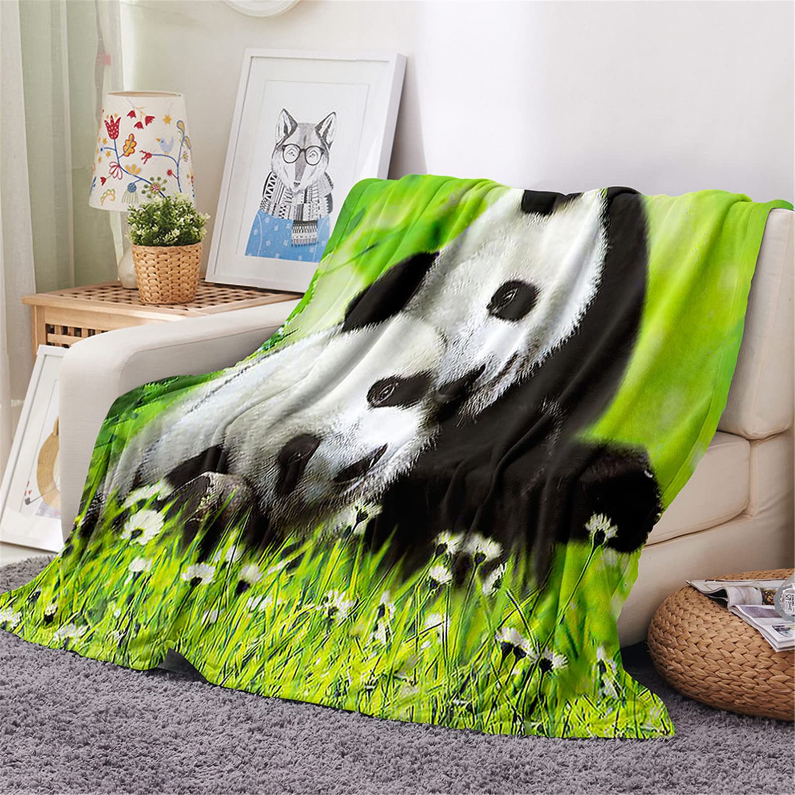 FANSU Plaid Couverture D'été Douce Moelleuse Flanelle Polaire En Microfibre, 3D Jeté De Canapé Couverture Lit Rester Chaud En Hiver Convient Adultes Et Enfants (Tigre Jaune,140x180cm