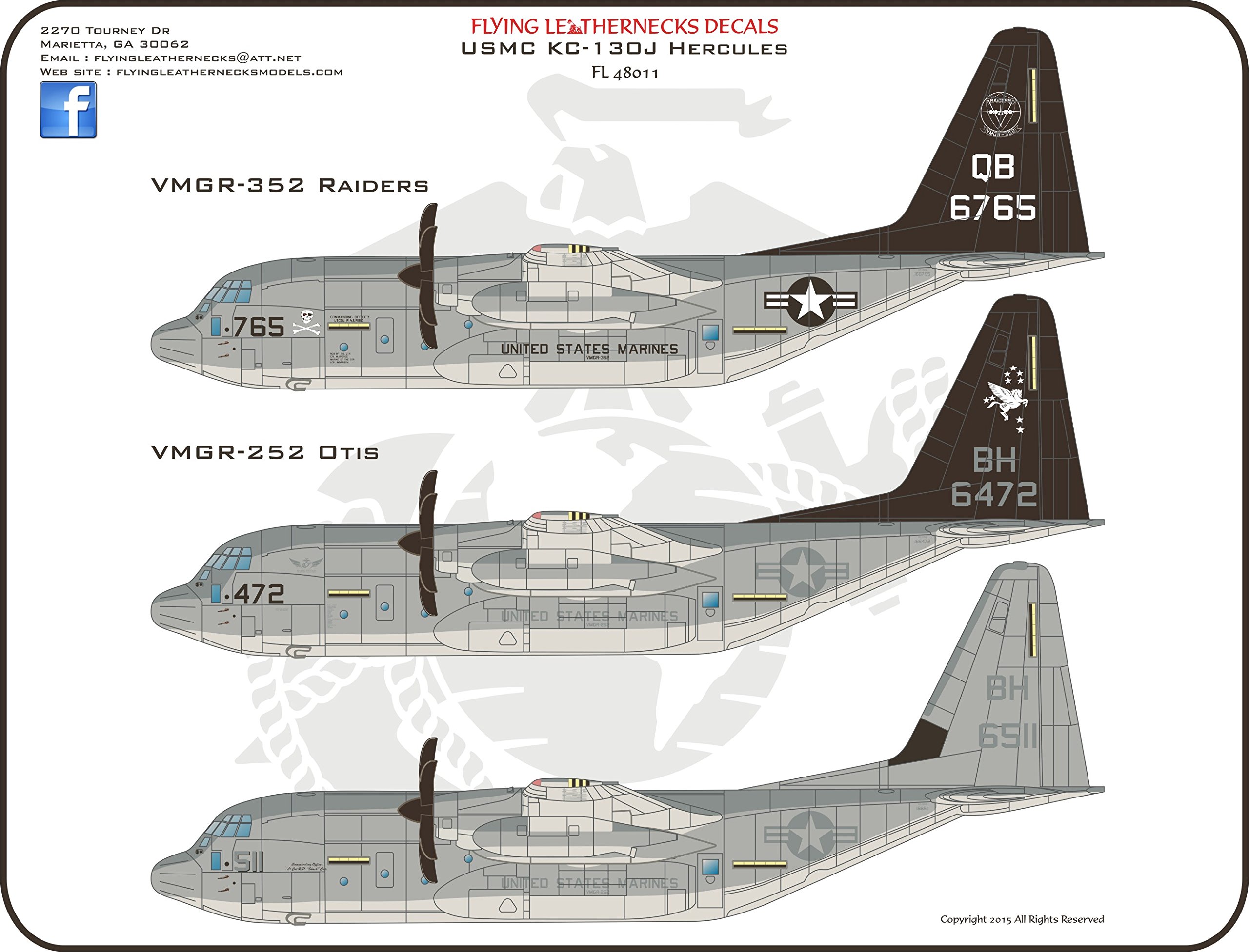 Amazon.com: ORDFL48011 1:48 Flying Leathernecks USMC KC-130J