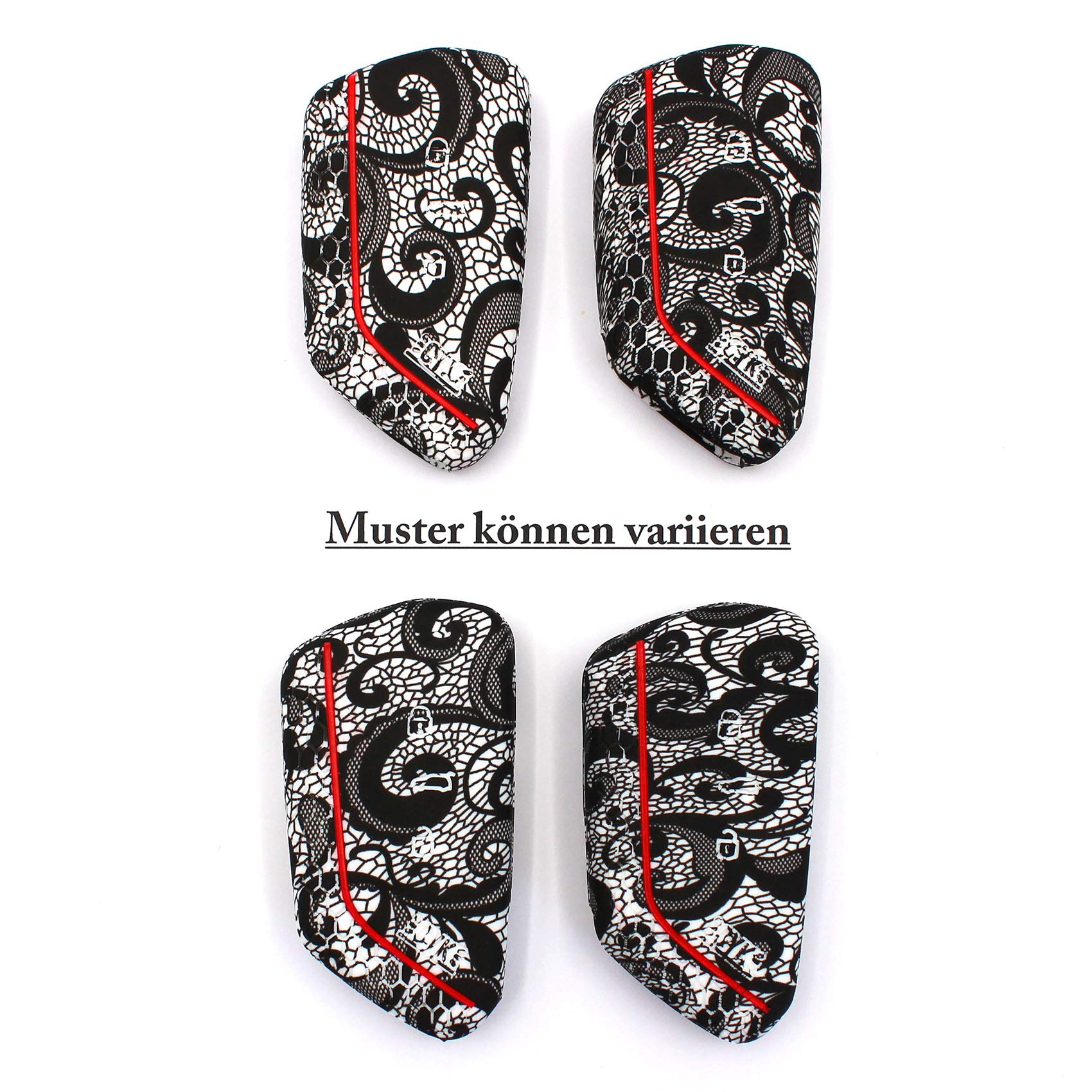 VF Key Case for 3-Button Car Key, Silicon Cover, Key Cover, Protective Cover (Abstract) - Image 3