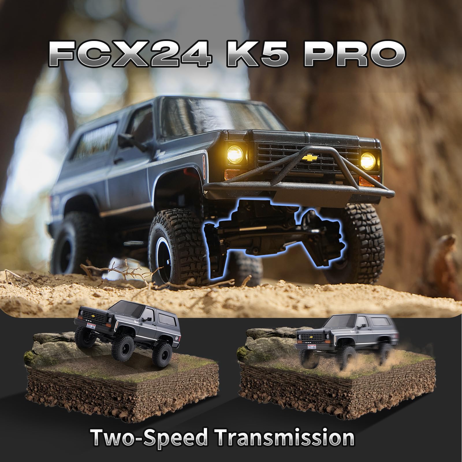 Amazon.co.jp: BEEZRC FMS RCクローラー 1/24 FCX24 K5 PRO RTR