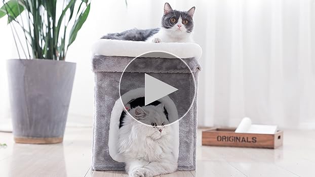 【ご予約】猫用ベッド ブラウン＋ベージュ　合計2個 611wP0VefnS._UF350,350_QL50_.jpg