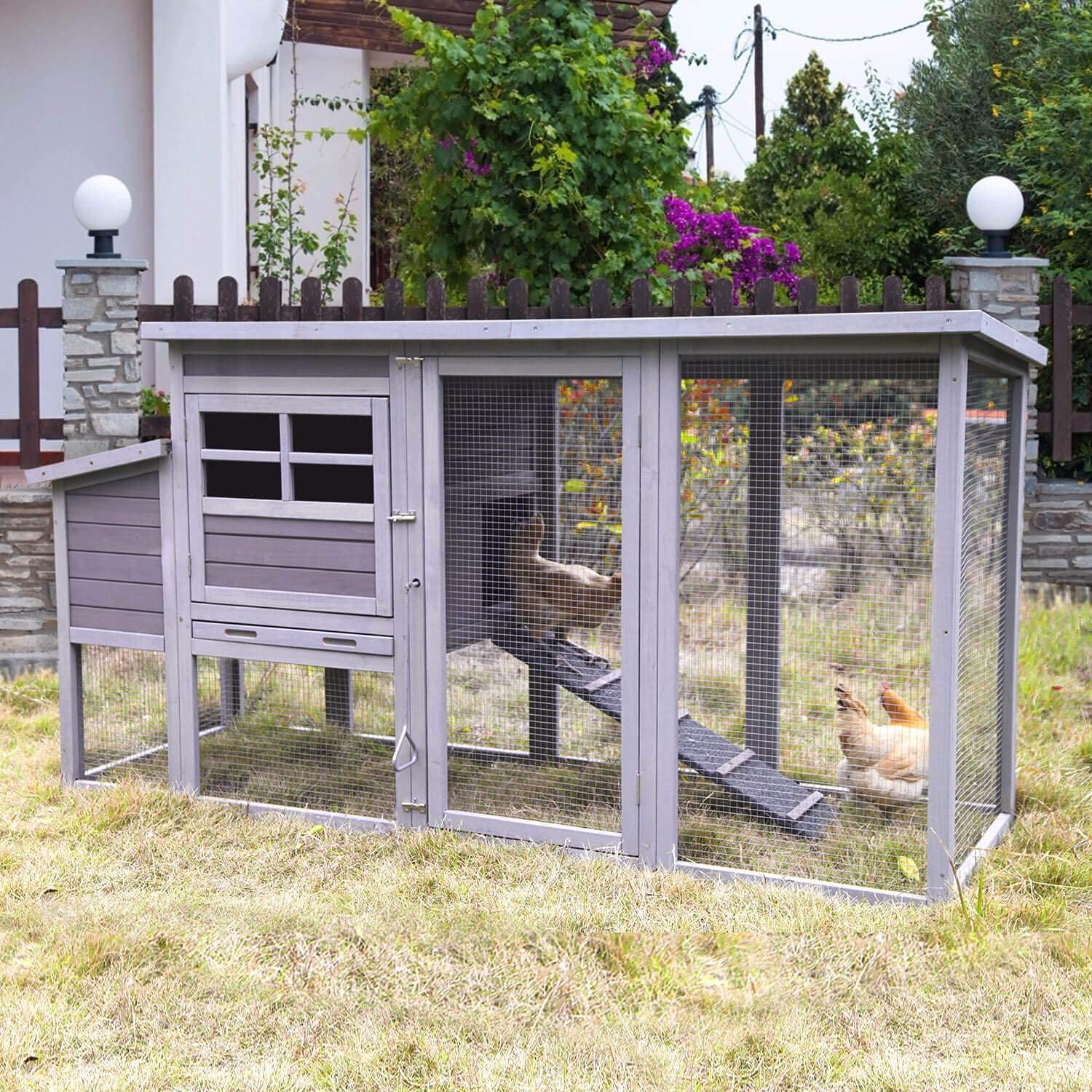 Chicken Houses and Coops Outdoor Coop, Large Coop Wooden Hen House