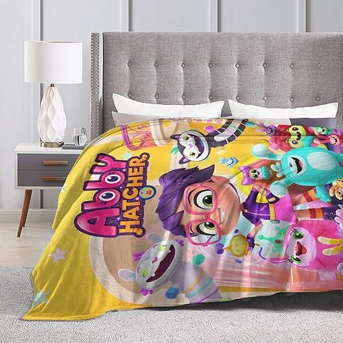 Miniatura 4 de Ab-by Hat-Cher - Manta de forro polar con impresión 3D para el hogar, para sofá, cama, acogedora, ultrasuave, 40 x 30 pulgadas