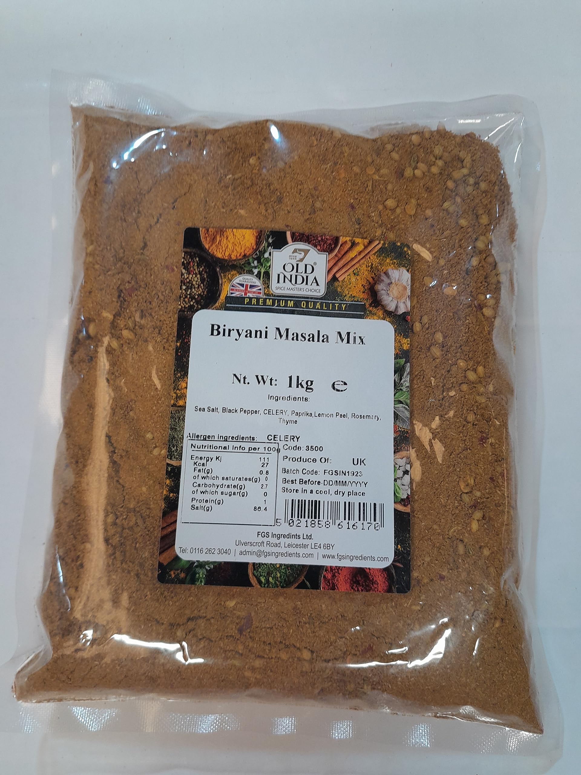 Old India Biryani Masala Mix 1kg