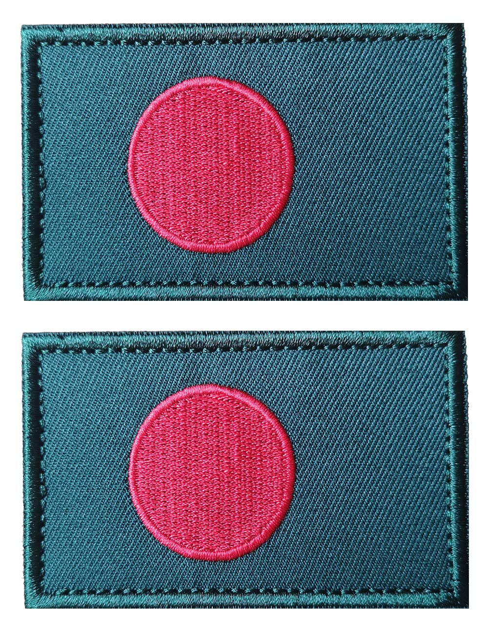 Aliplus Bangladesh 2 Pcs Flag Patches Embroidered Tactical Military Morale Patch Applique Fastener Hook And Loop