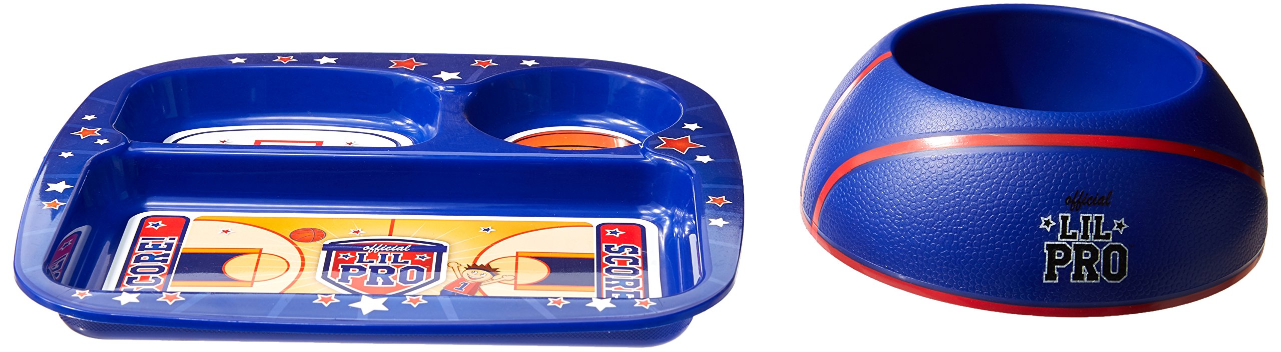 Lil Pro Basketbowl Feeding Set, Blue