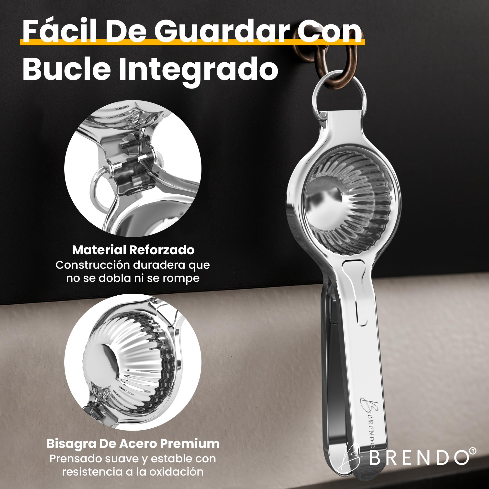 Exprimidor Manual de Limón Premium – Espremedor de Cítricos, Apto para Lavavajillas