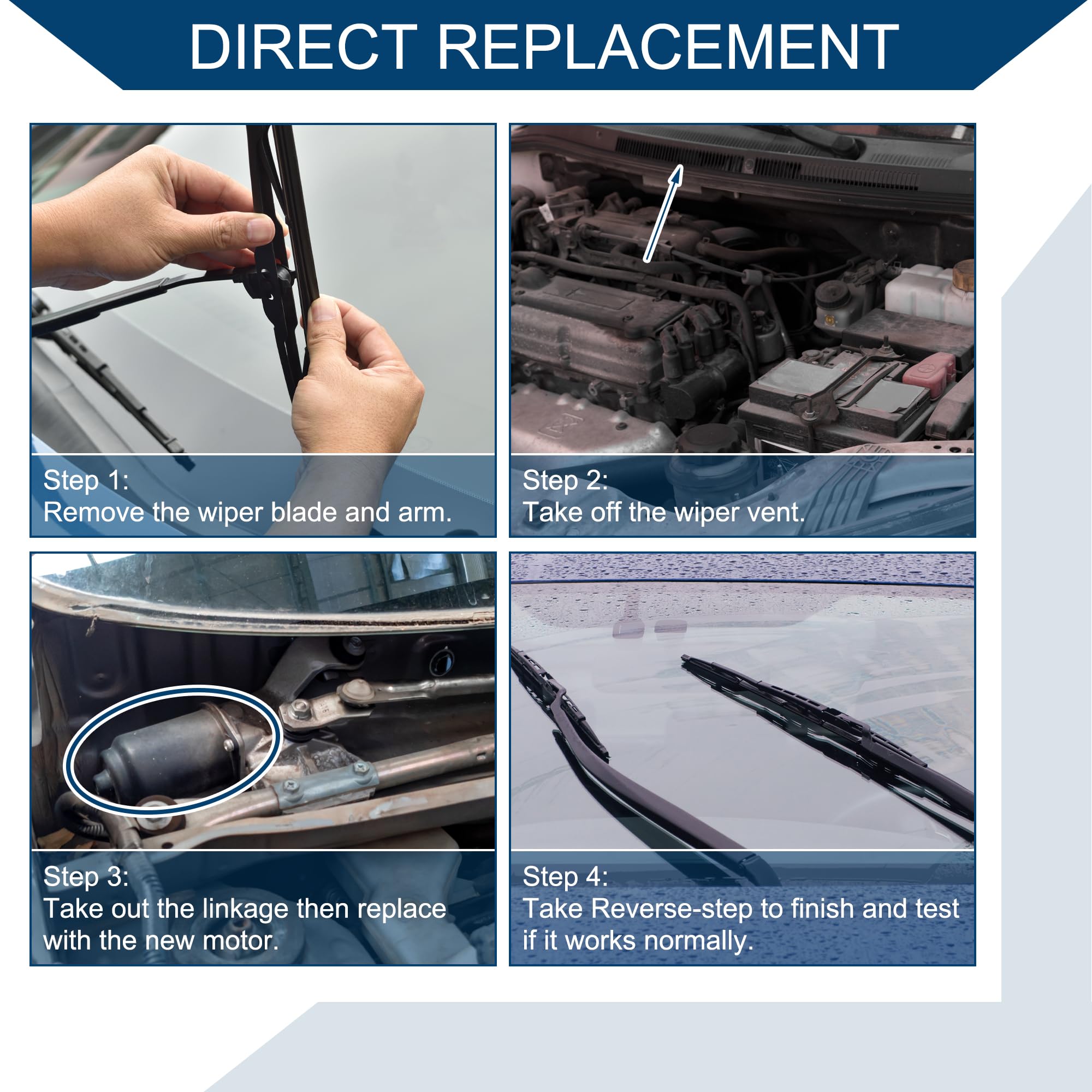 8E1955119 Moteur Essuie-glace Av Pour SEAT EXEO 1.8 TSI 2008 4627805