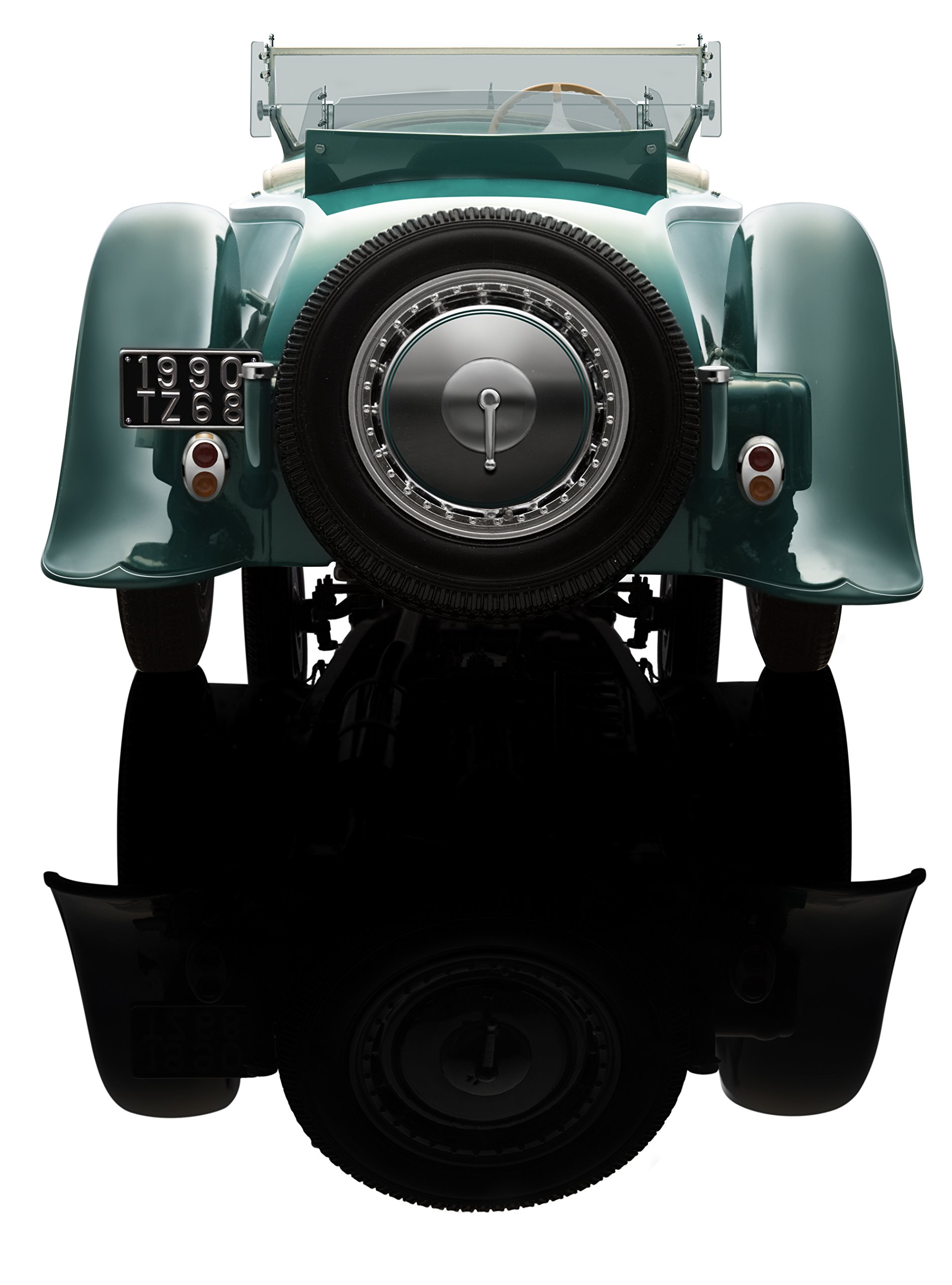 Bauer Spielwaren Exclusive Bugatti Royale Roadster Esders 1932: Originalgetreues, Hochwertiges Modellauto 1: 18, mit Türen und Motorhaube zum Öffnen, Fertigmodell, grün (1990TZ68)