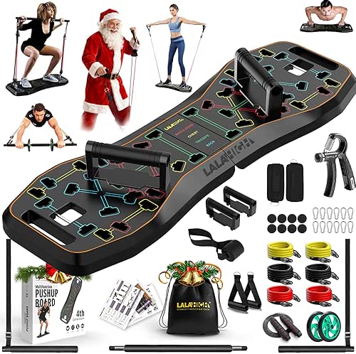 LALAHIGH Push Up Board,36 in 1 Home Gym Equipment with