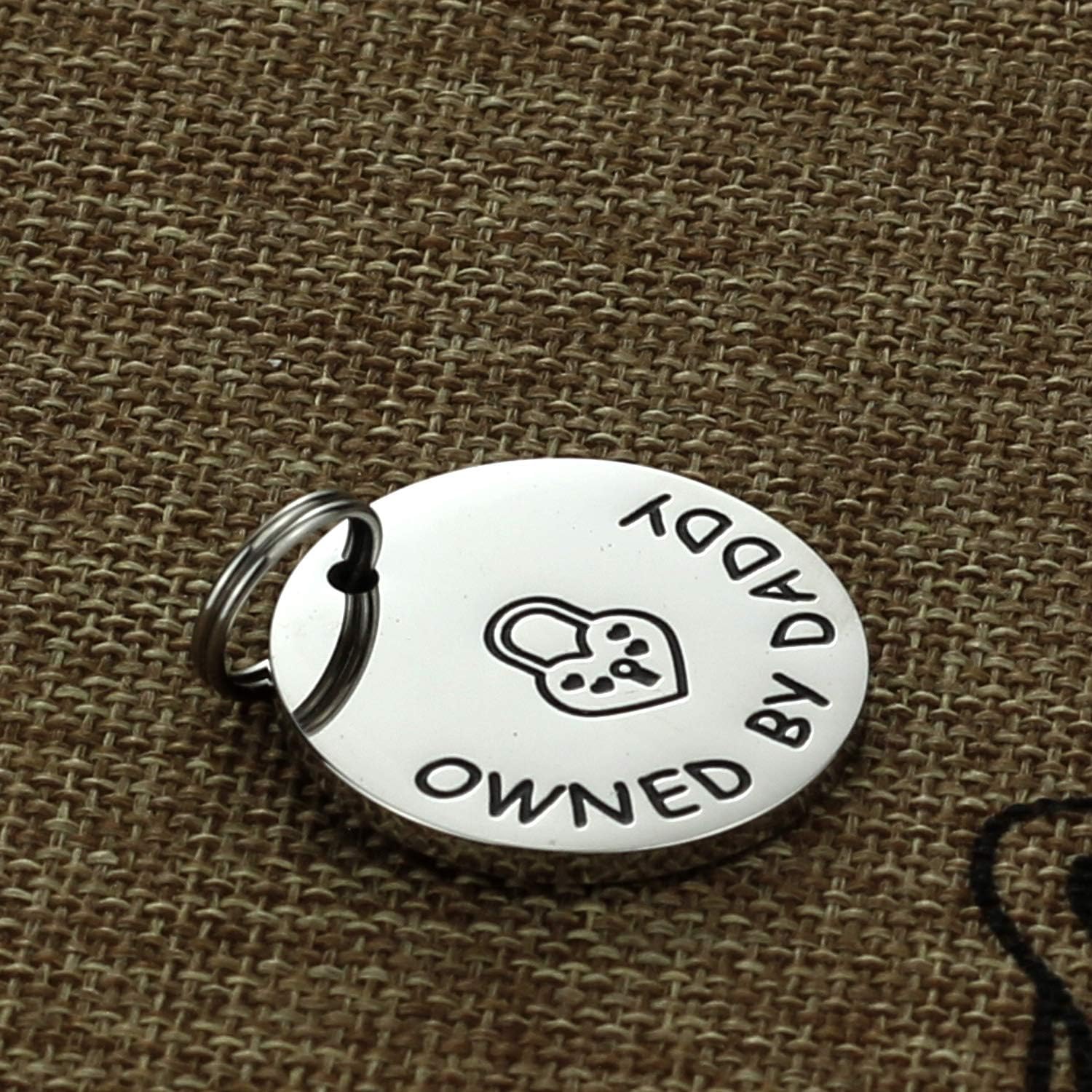 Kivosliviz Owned Owner Keychain Gifts Daddydom Gift Daddydom Keychain