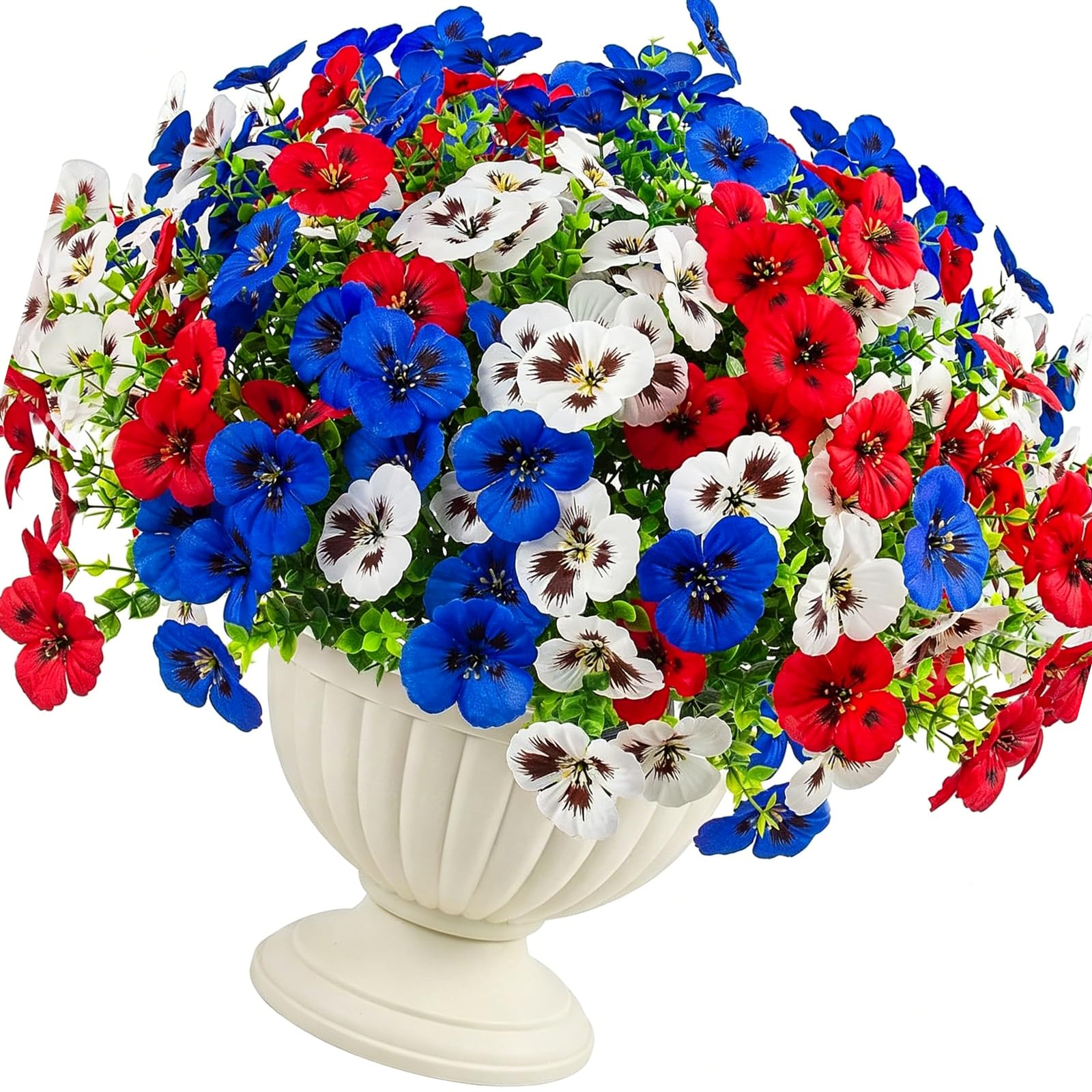 Kaeltsyn 18PCS Grape Violets Simulation Flower Elegant Homes Decors with Flexible Stems Design Fading Proof Artificial Stems PET Simulation Flower