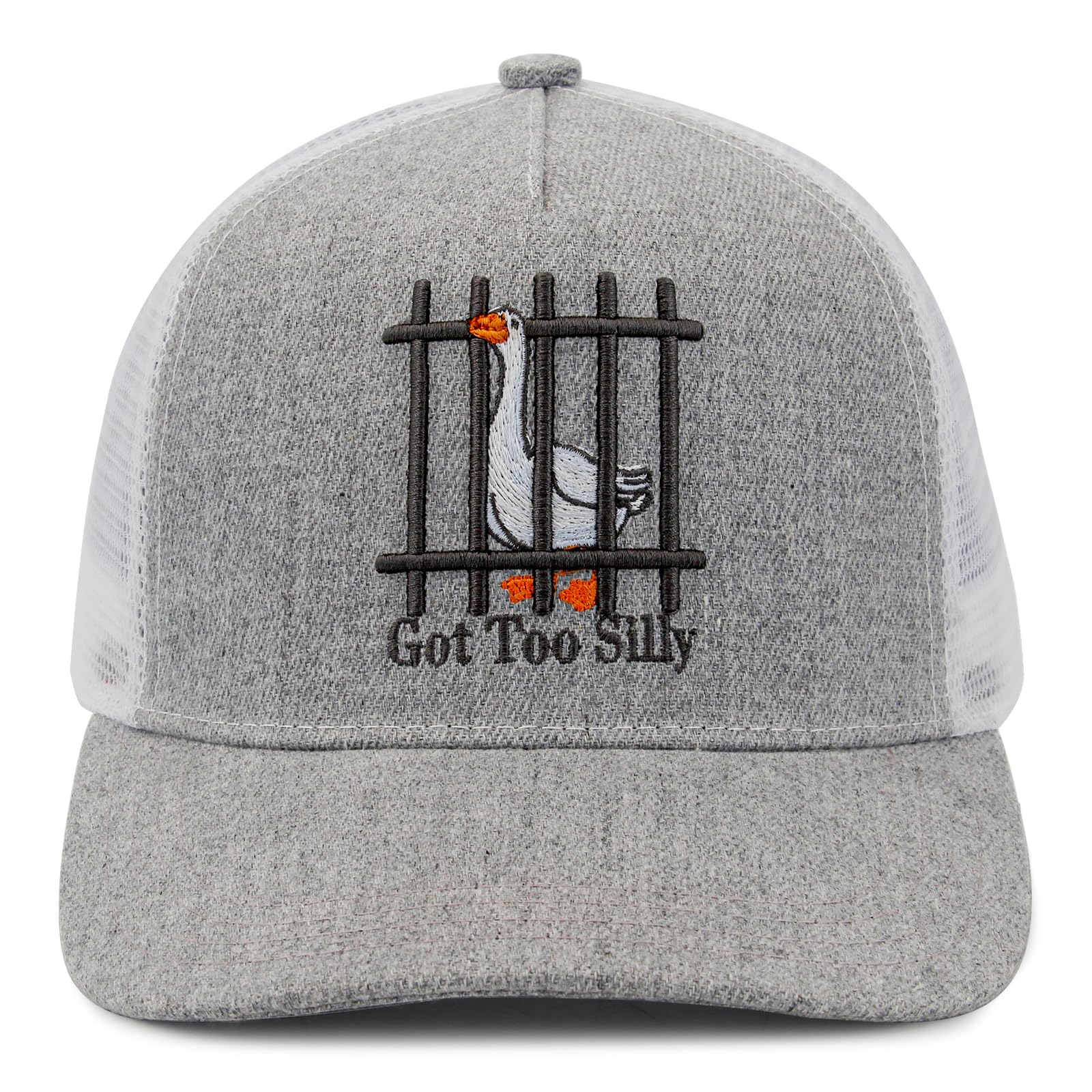 Unisex Trucker Adjustable Mesh Baseball Cap Dad Hat for Men Women Breathable Mesh Side with Stainless Steel Cap Buckle