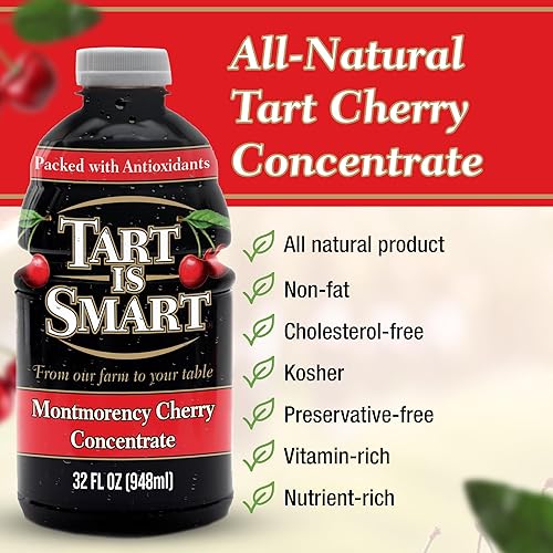 Miniatura 2 de Tart is Smart, Montmorency - Concentrado de jugo de cereza agria, 32 onzas (paquete de 3)