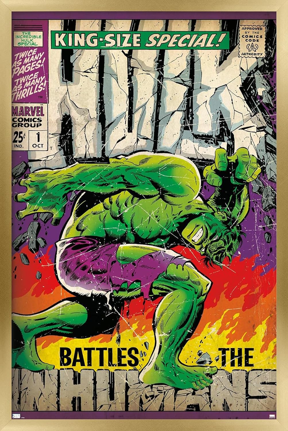 Marvel Comics Hulk - Incredible Hulk Special #1 Wall Poster, 34L" x 22.4W", Premium Unframed Version