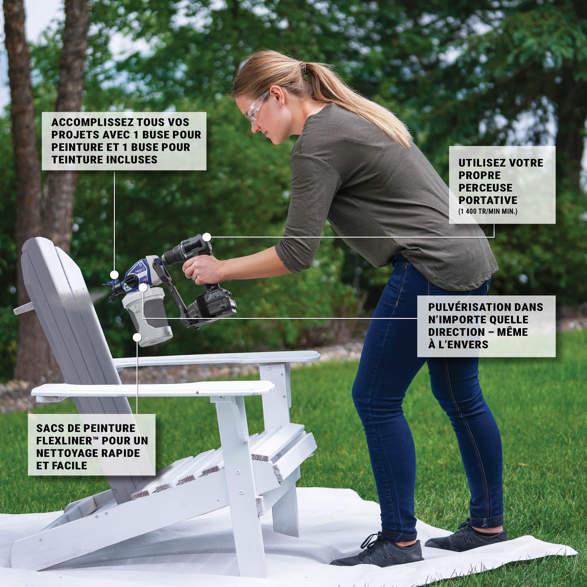 Magnum by Graco 26D361 TrueCoat 360 Cordless Connect, Pistolet à Peinture airless portatif sans Fil, pulvérisateur-perceuse, Utilisation Domestique, Petits travaux de Peinture (Pression Max. 138 Bar)