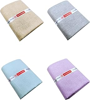 jhabak's Premium Unstitched Shirt Fabric for Men - Cotton Linen Blend Material - Shirt & Kurta Piece Cloth (Pack of 4)-picture-12