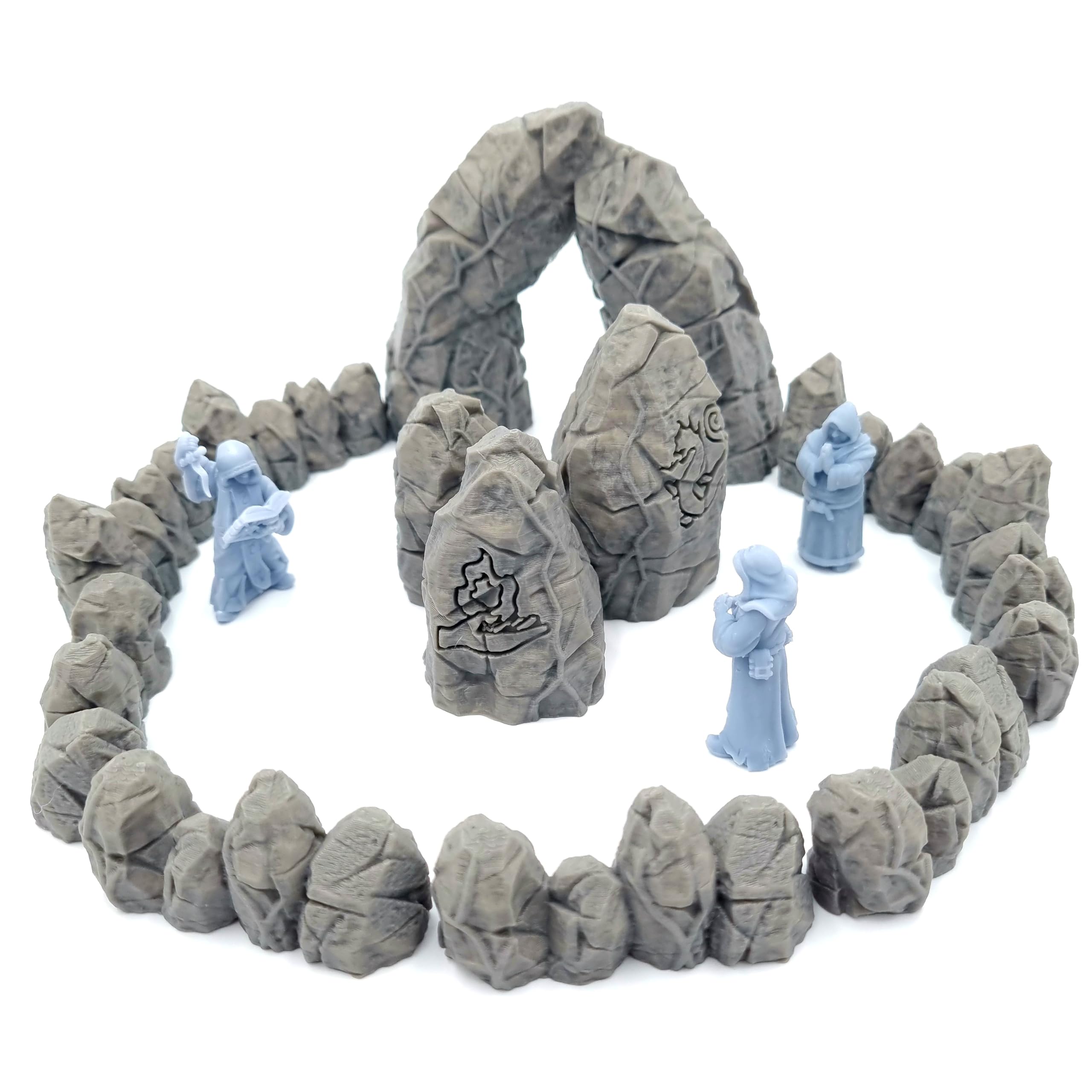 QP3D, Celtic Rune Rocks, Scatter Terrain Scenery for Tabletop & RPG 28-32mm Miniatures Wargames, Props DnD D&D - Image 2
