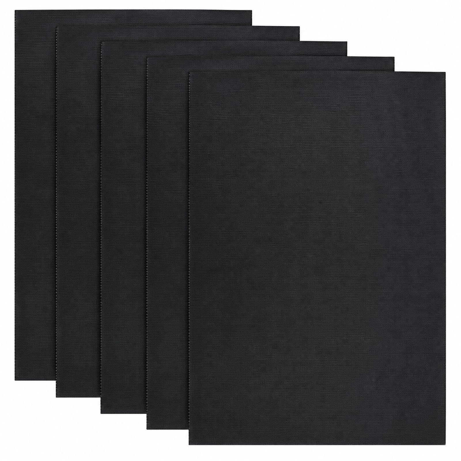 Ptwola 5 Pieces 0.5mm Fursuit Eyes Mesh Black Eye Mesh Sheet