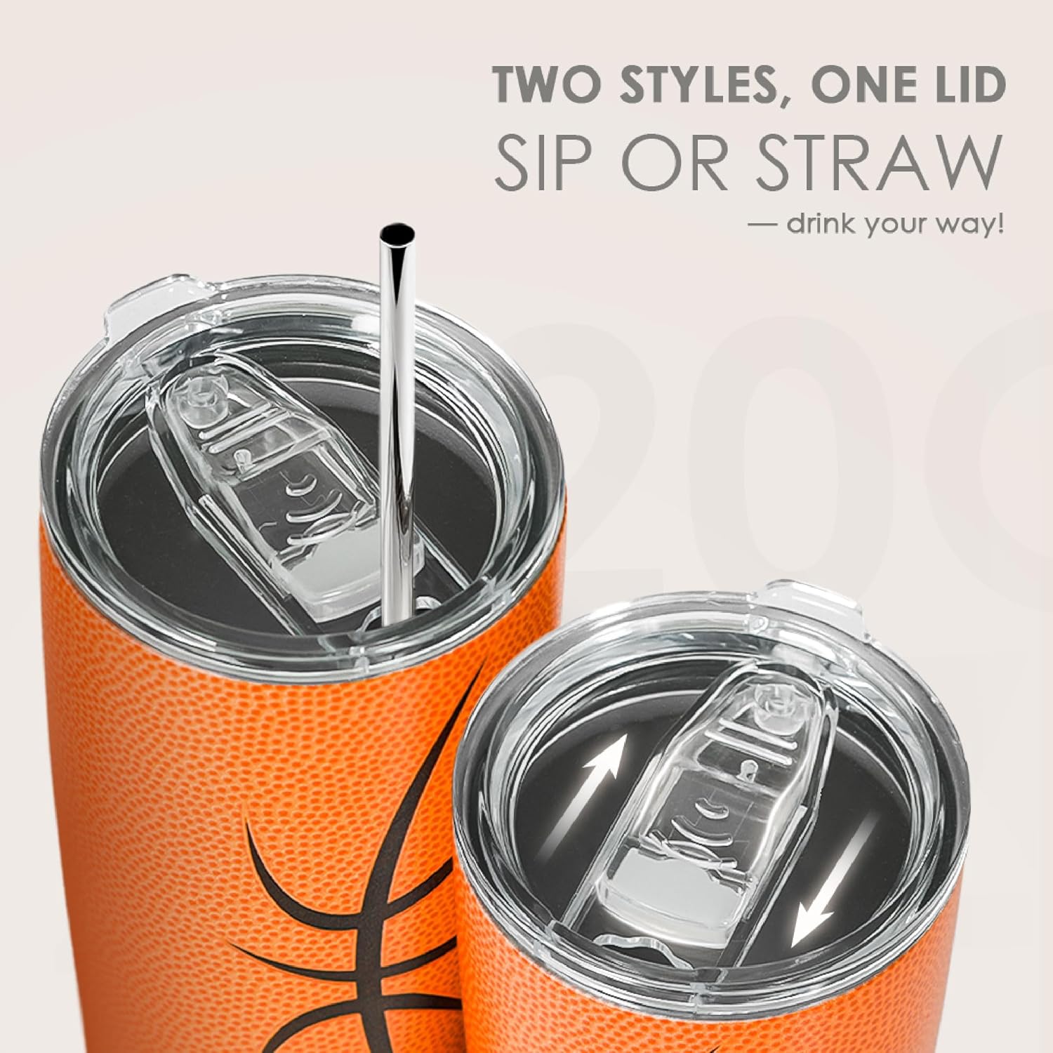 Basketball Tumbler 20oz Stainless Steel Insulated, Travel Coffee Cup, Sport Tumblers Gifts for Basketball Lovers, Men Women, Coach, Birthday, Christmas - Image 5